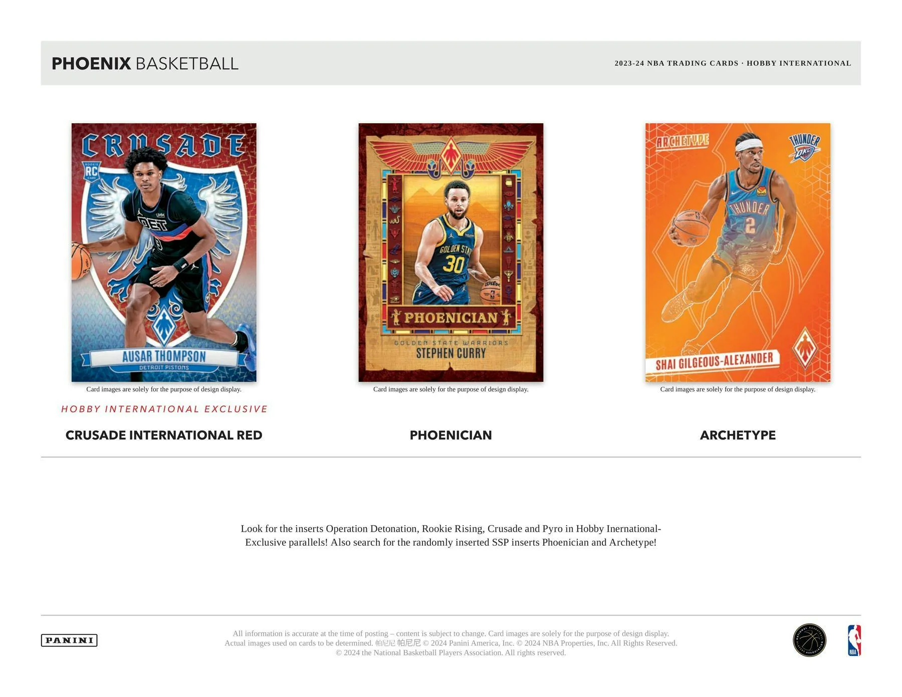 2023-24 Panini Phoenix Basketball International Hobby Box - Image 6