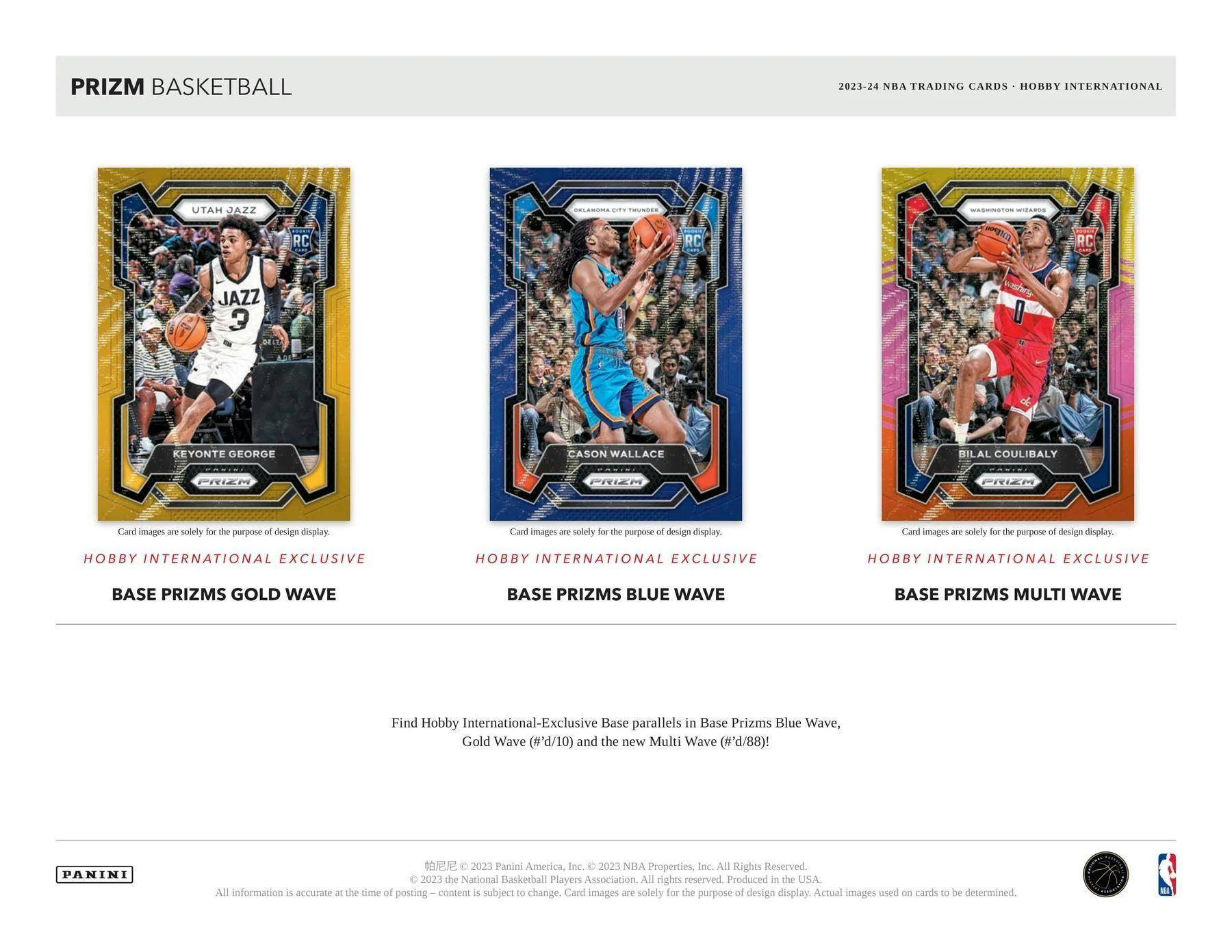 2023-24 Panini Prizm Basketball International Hobby Box - Image 4