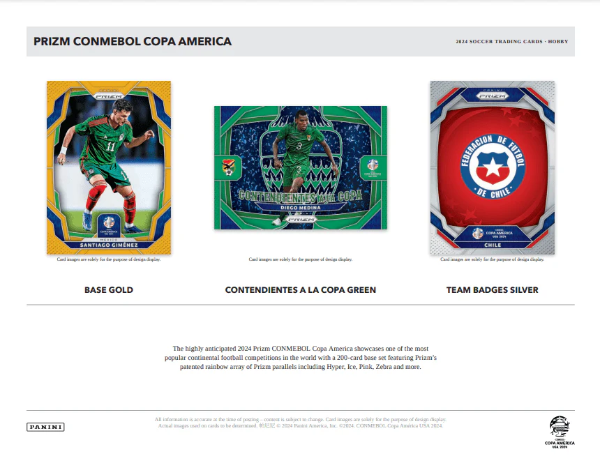 2023-24 Panini Prizm COPA America Soccer Hobby Box - Image 3