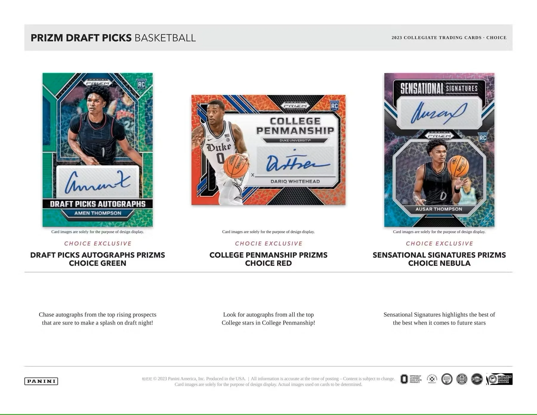 2023/24 Panini Prizm Draft Picks Basketball Choice Box - Image 4