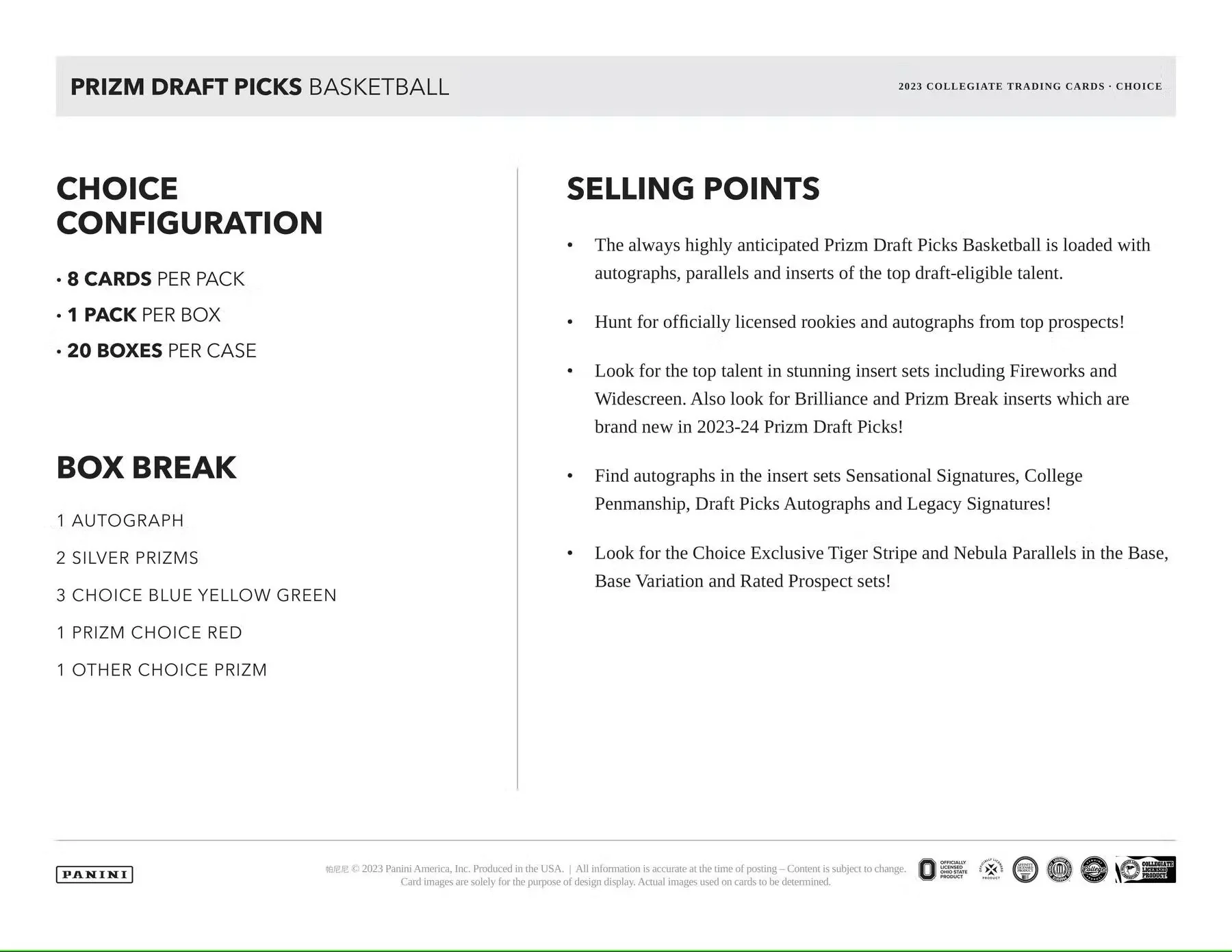 2023/24 Panini Prizm Draft Picks Basketball Choice Box - Image 5
