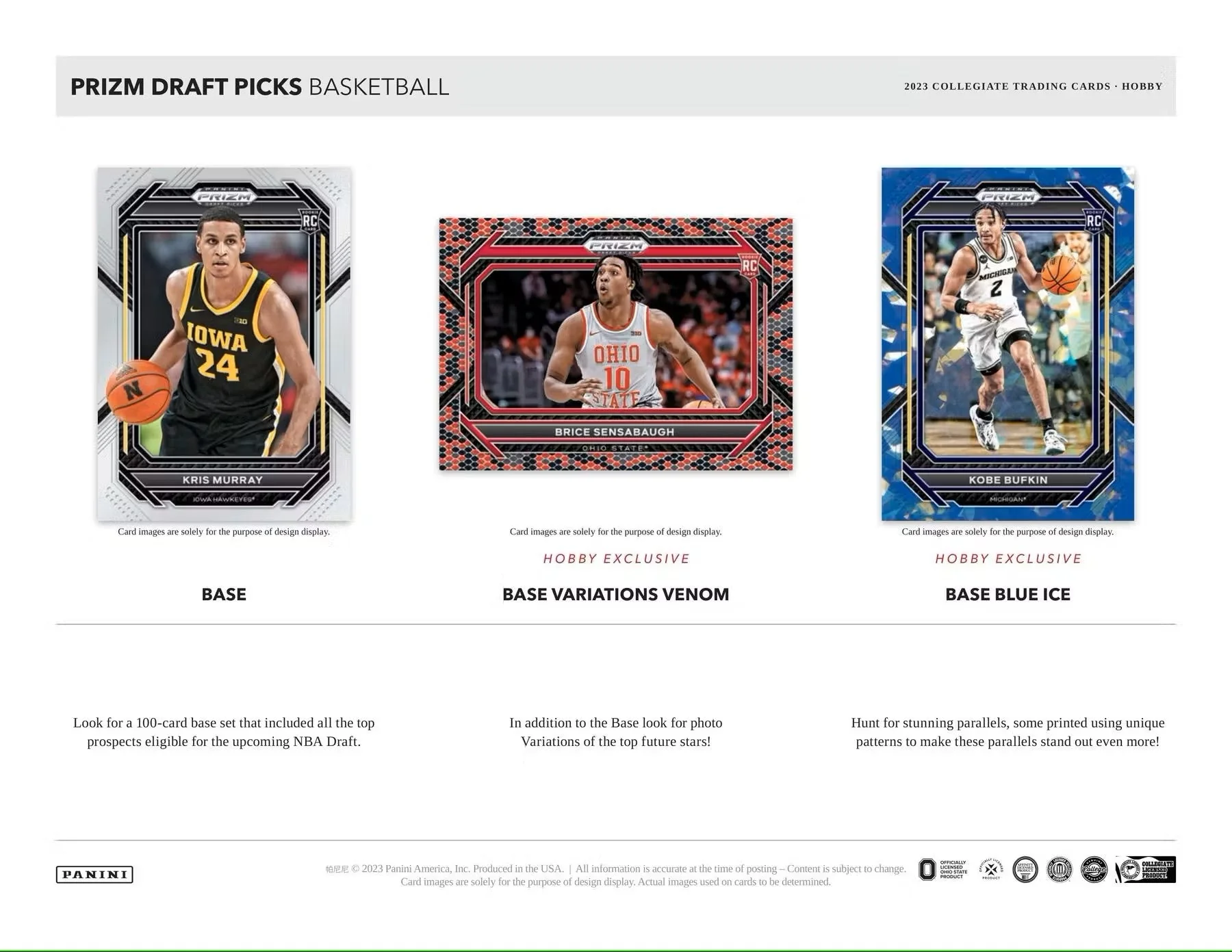 2023/24 Panini Prizm Draft Picks Basketball Hobby Box - Image 3