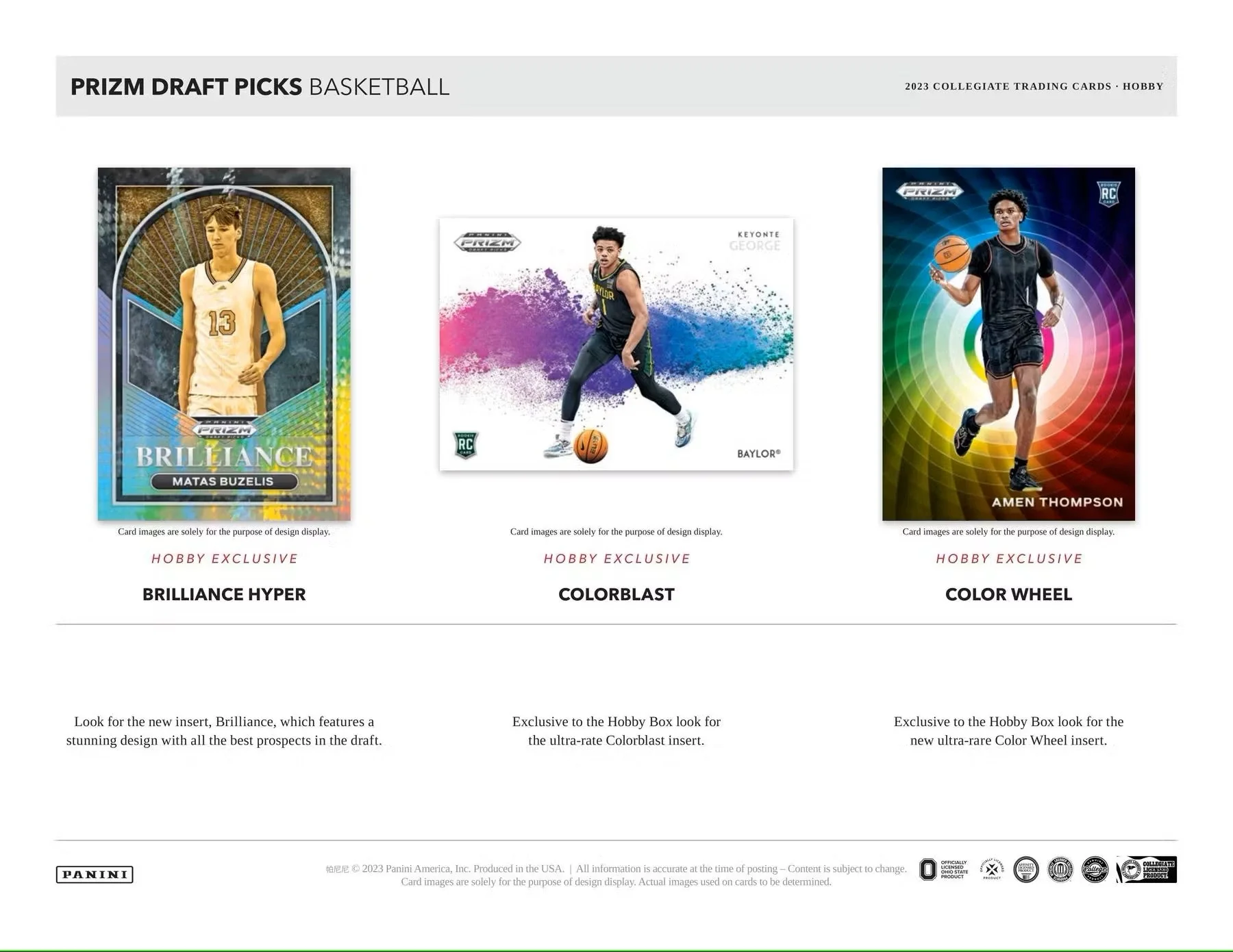 2023/24 Panini Prizm Draft Picks Basketball Hobby Box - Image 4