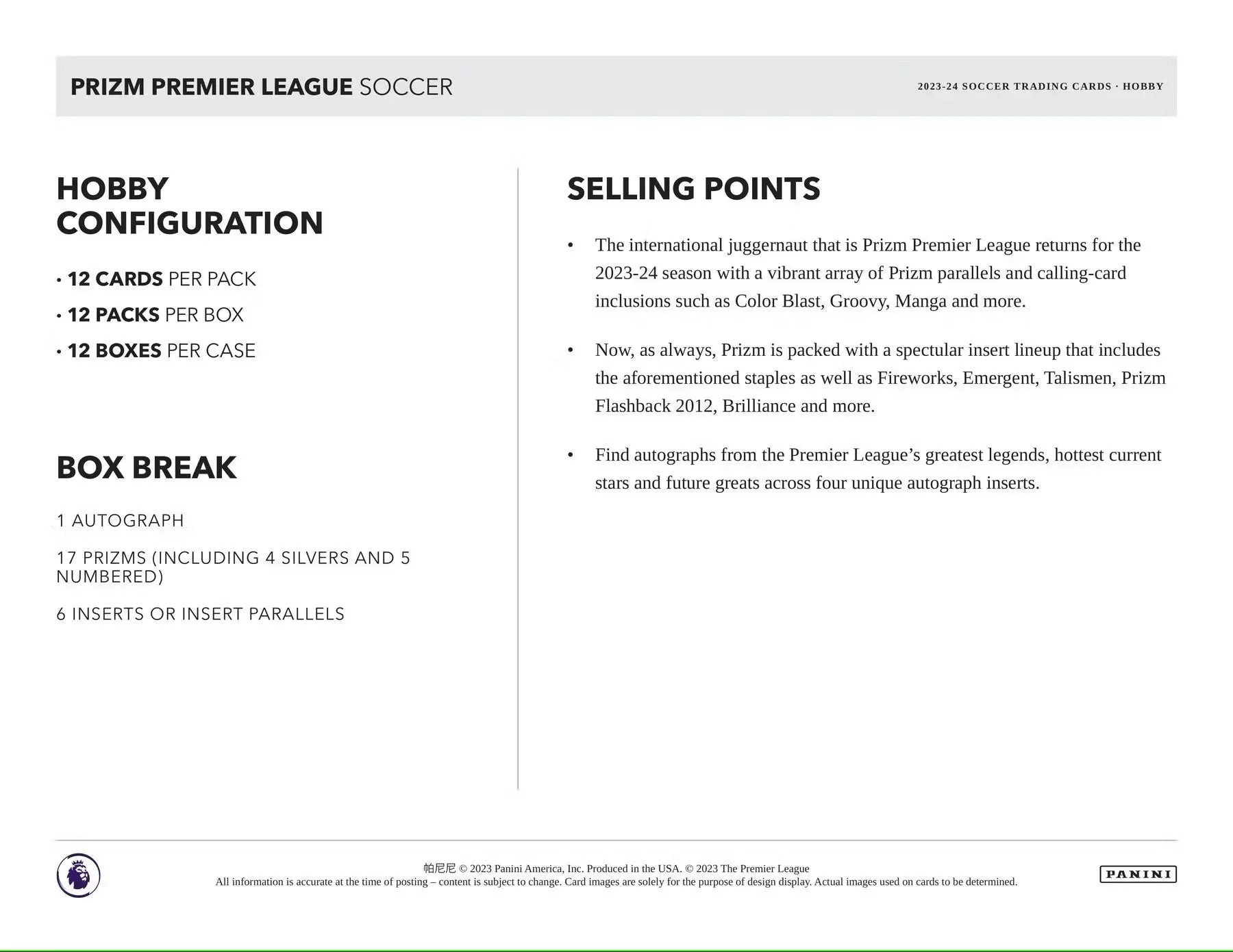 2023-24 Panini Prizm Premier League EPL Soccer Hobby Box - Image 7