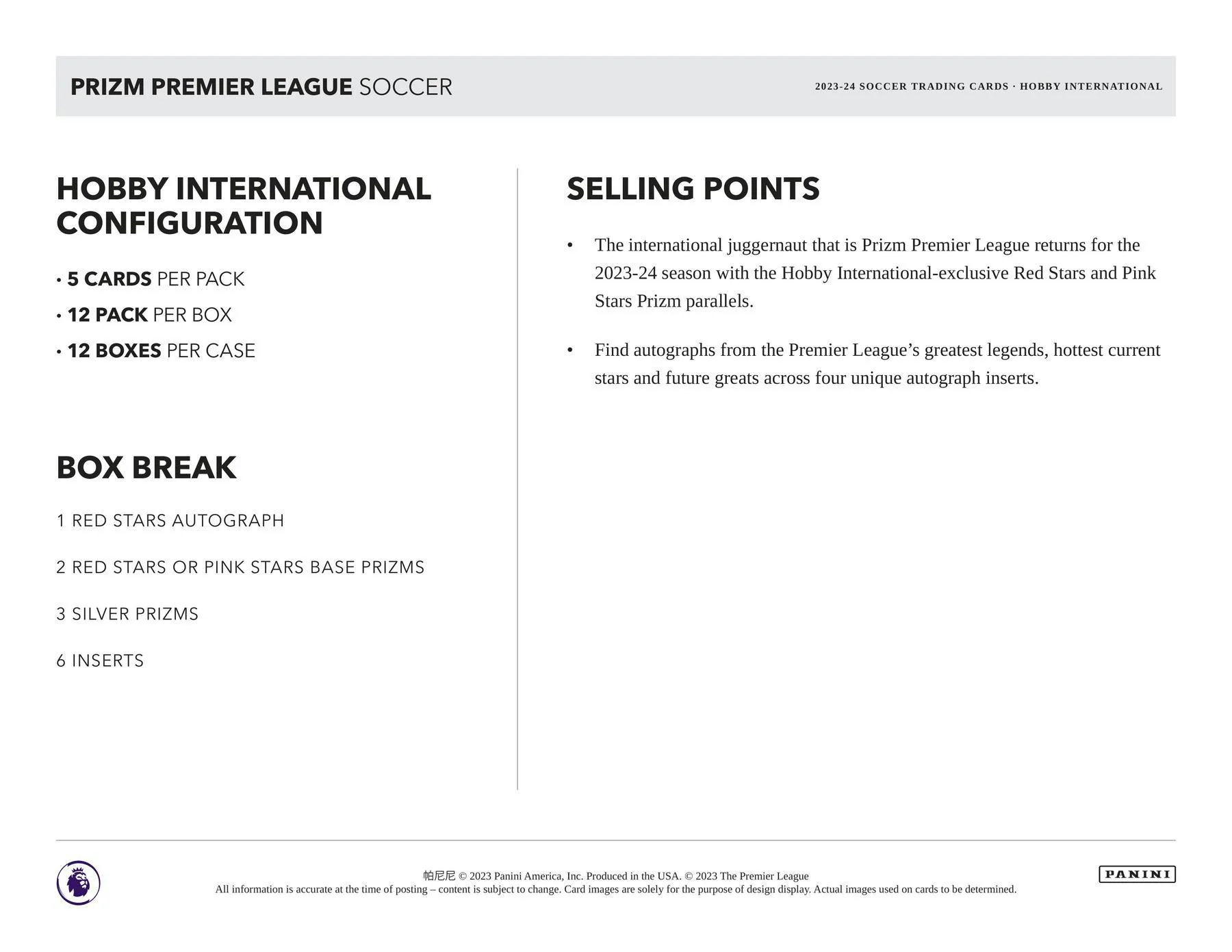 2023-24 Panini Prizm Premier League EPL Soccer International Hobby Box - Image 5