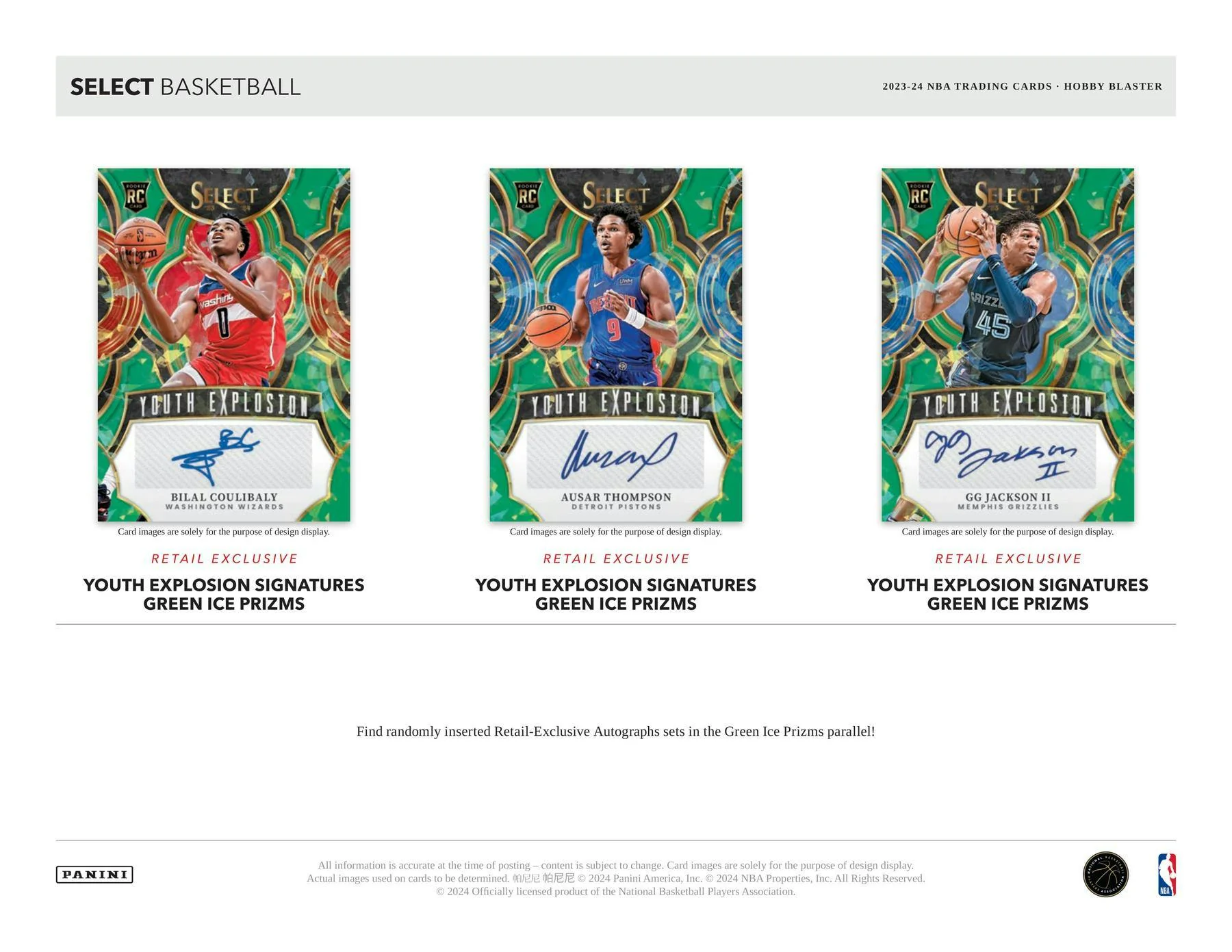 2023/24 Panini Select Basketball 6-Pack Hobby Blaster Box (Green Prizms) - Image 6