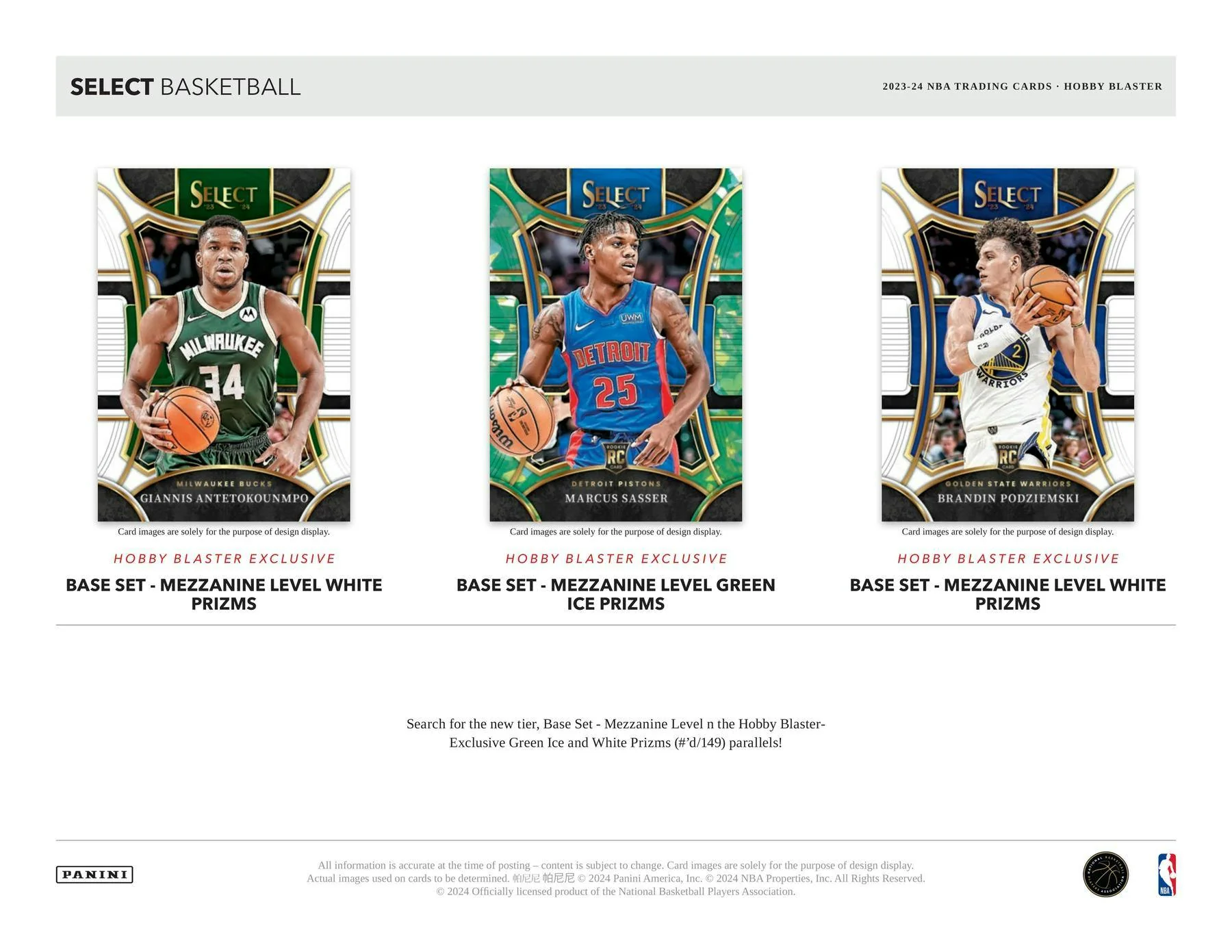 2023/24 Panini Select Basketball 6-Pack Hobby Blaster Box (Green Prizms) - Image 7
