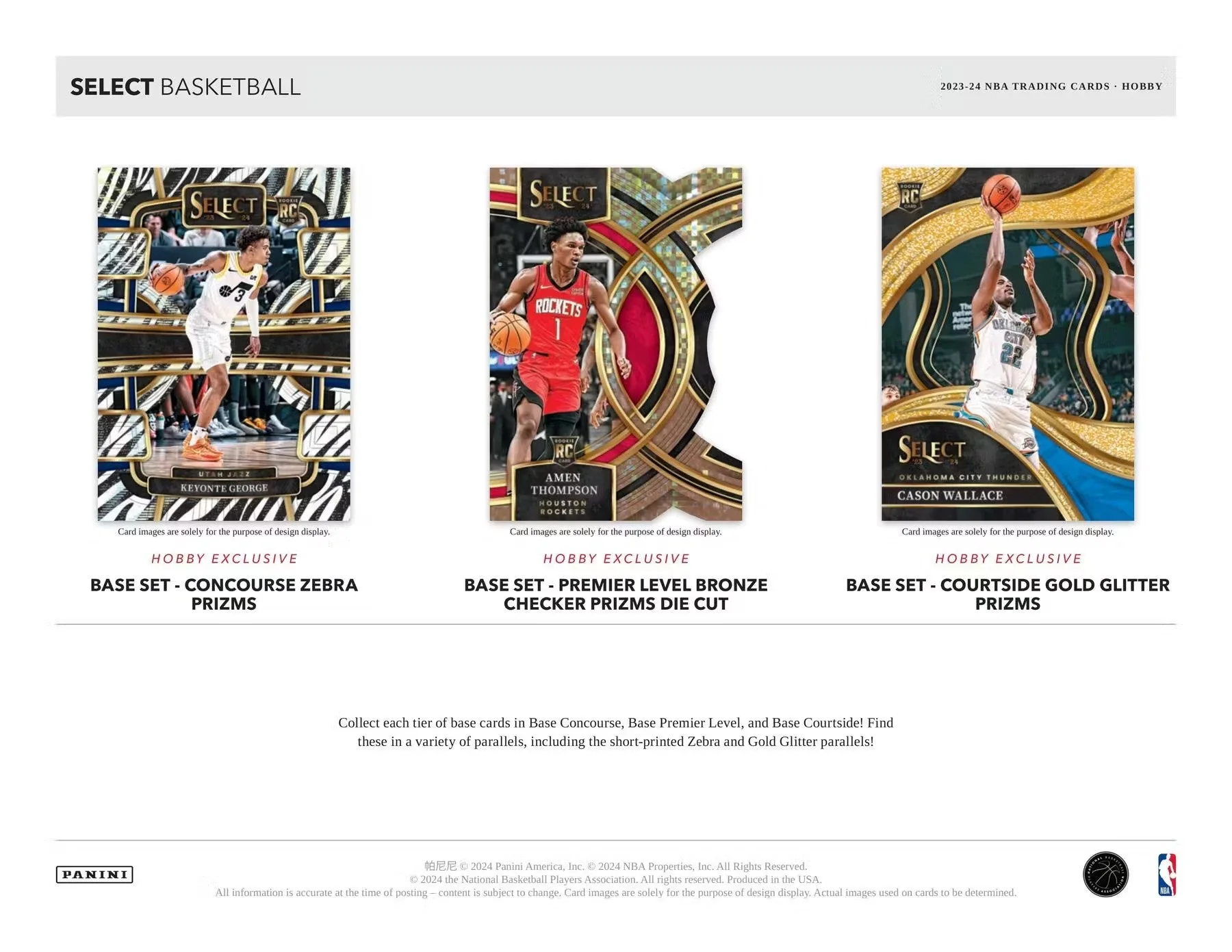 2023-24 Panini Select Basketball Hobby Box - Image 4