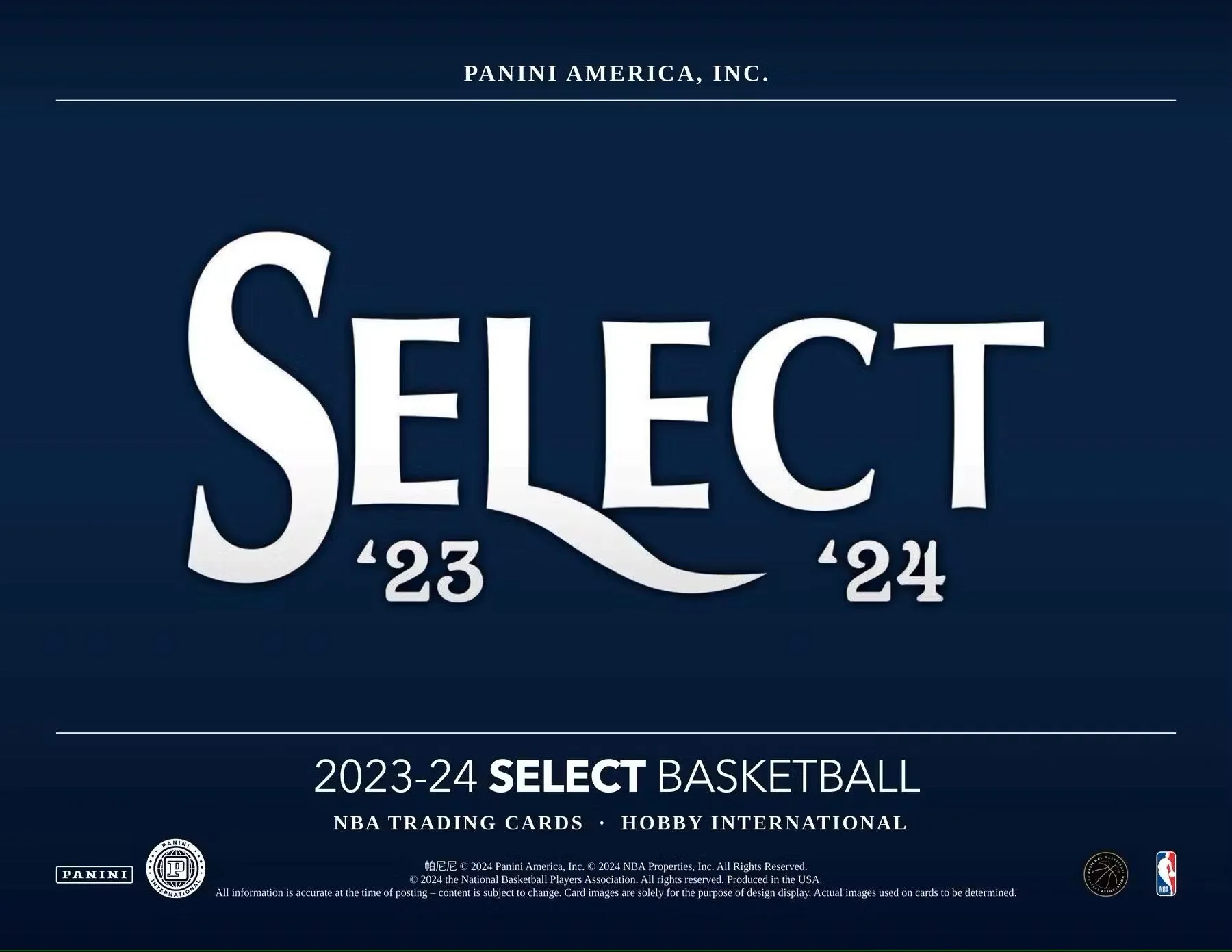 2023-24 Panini Select Basketball International Hobby Box - Image 3