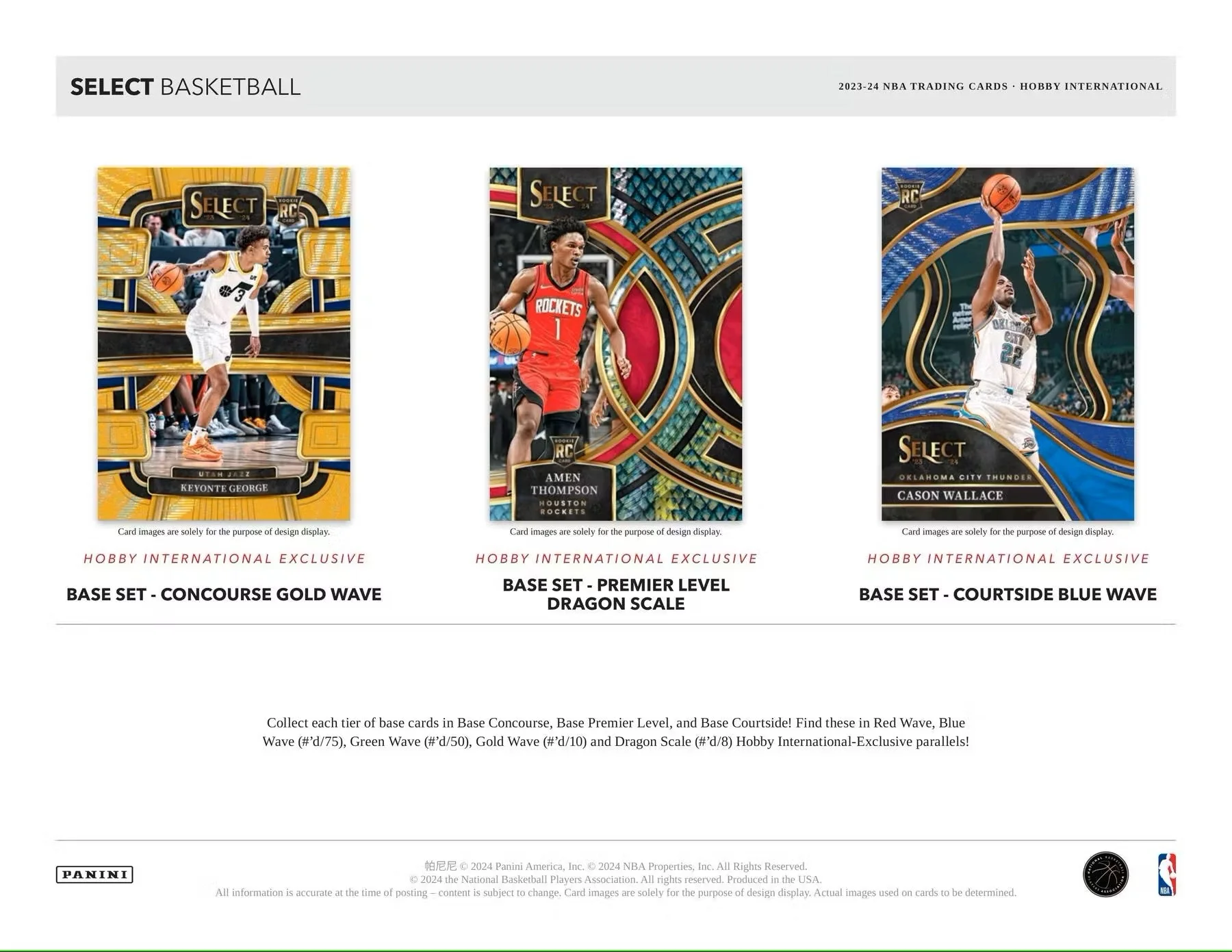 2023-24 Panini Select Basketball International Hobby Box - Image 4