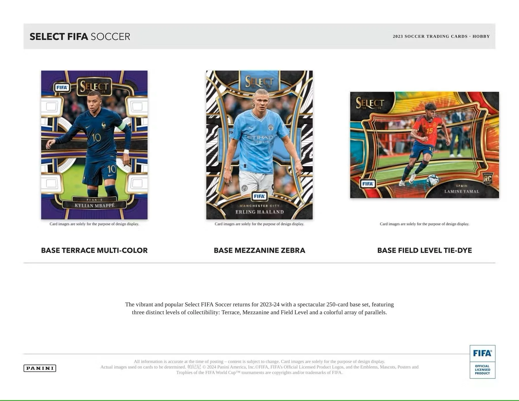 2023-24 Panini Select FIFA Soccer Hobby Box - Image 4