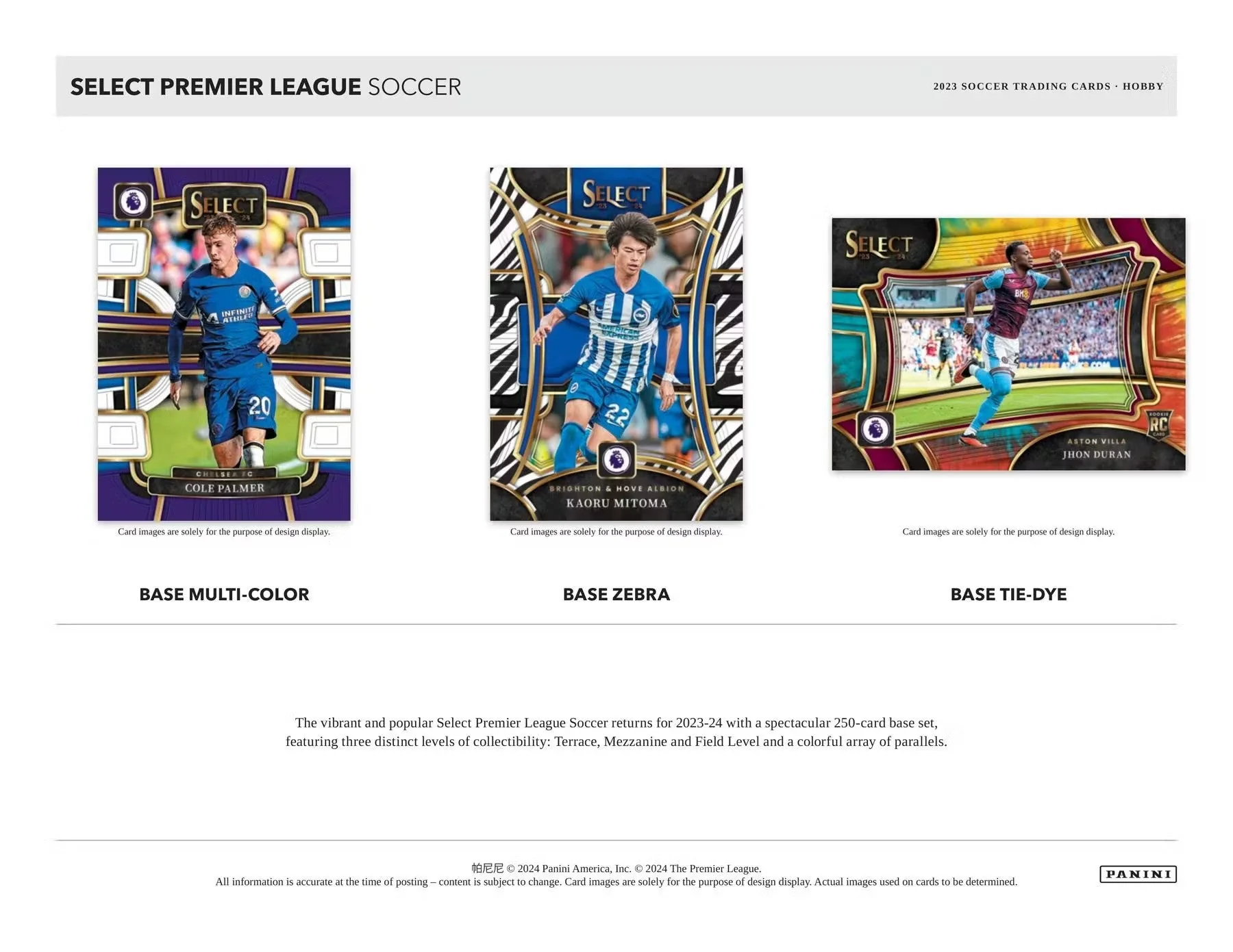 2023-24 Panini Select Premier League EPL Soccer Hobby Box - Image 4