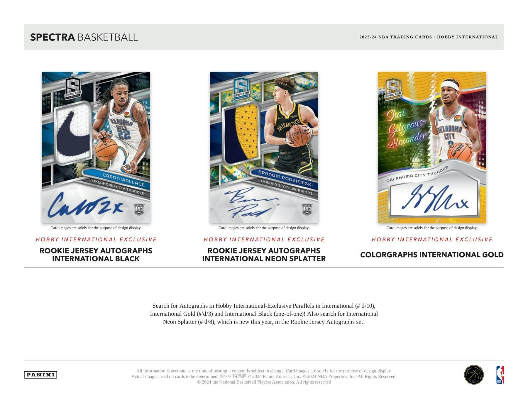 2023-24 Panini Spectra Basketball International Hobby Box - Image 3