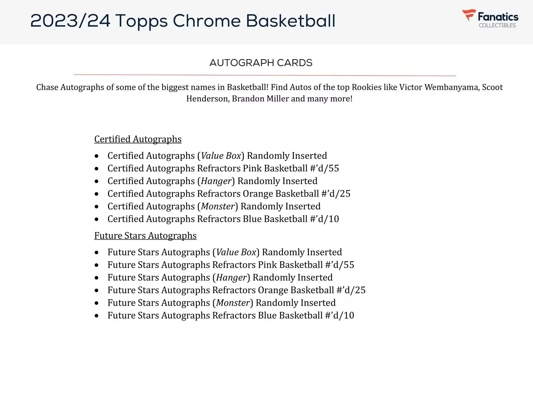 2023-24 Topps Chrome Basketball Hanger Box - Image 6