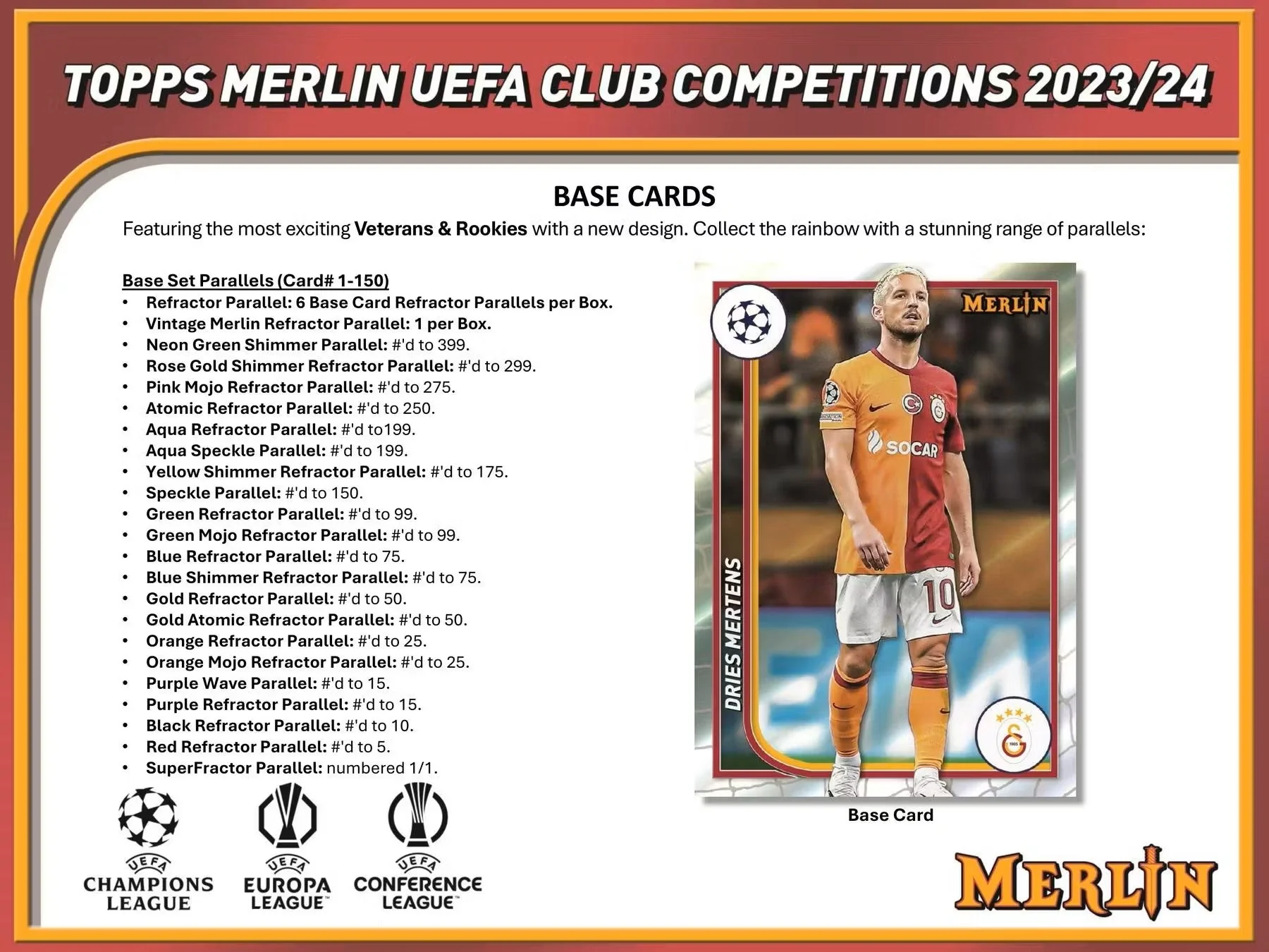 2023-24 Topps Chrome Merlin UEFA Club Competitions Soccer Hobby Box - Image 4