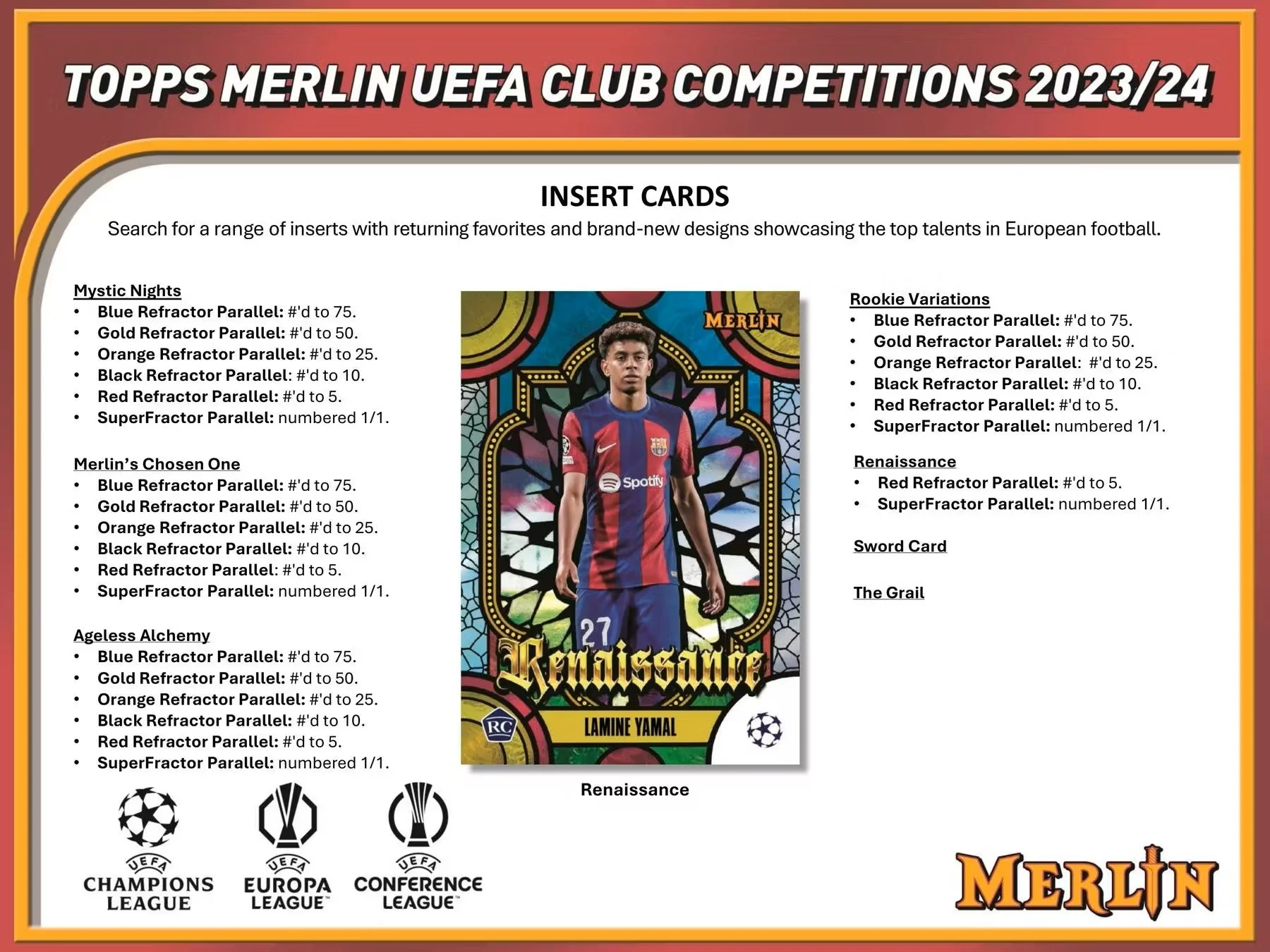 2023-24 Topps Chrome Merlin UEFA Club Competitions Soccer Hobby Box - Image 5