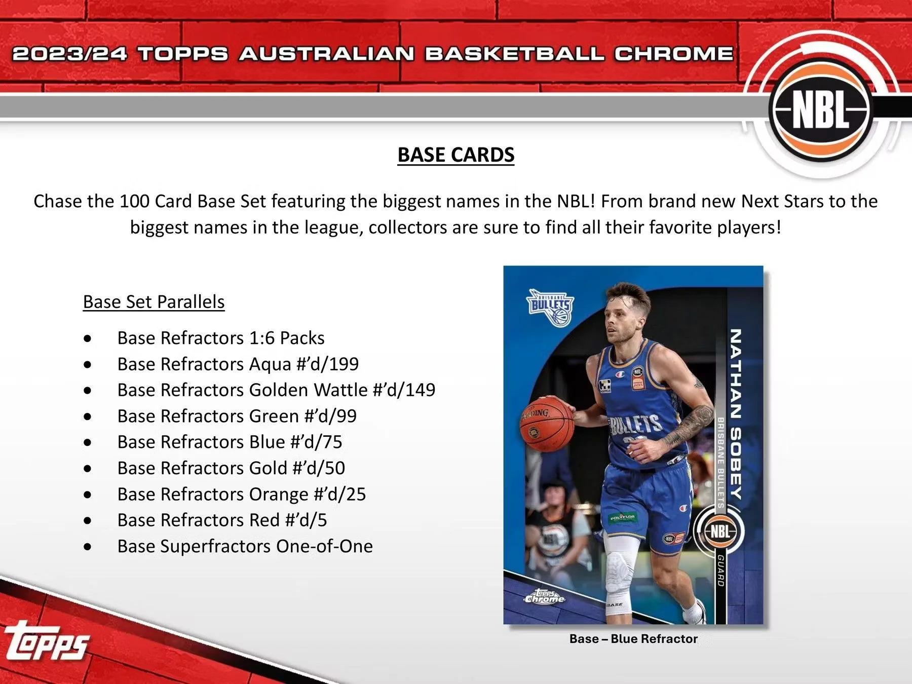 2023-24 Topps Chrome NBL Australian Basketball Hobby Box - Image 3