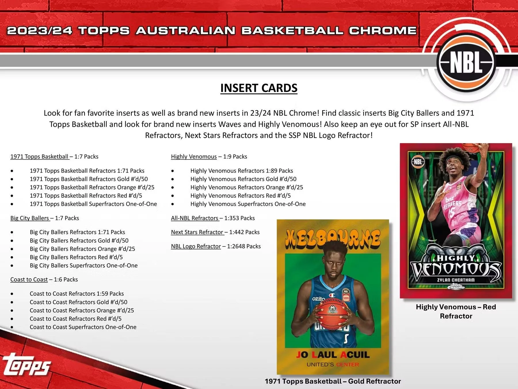 2023-24 Topps Chrome NBL Australian Basketball Hobby Box - Image 4