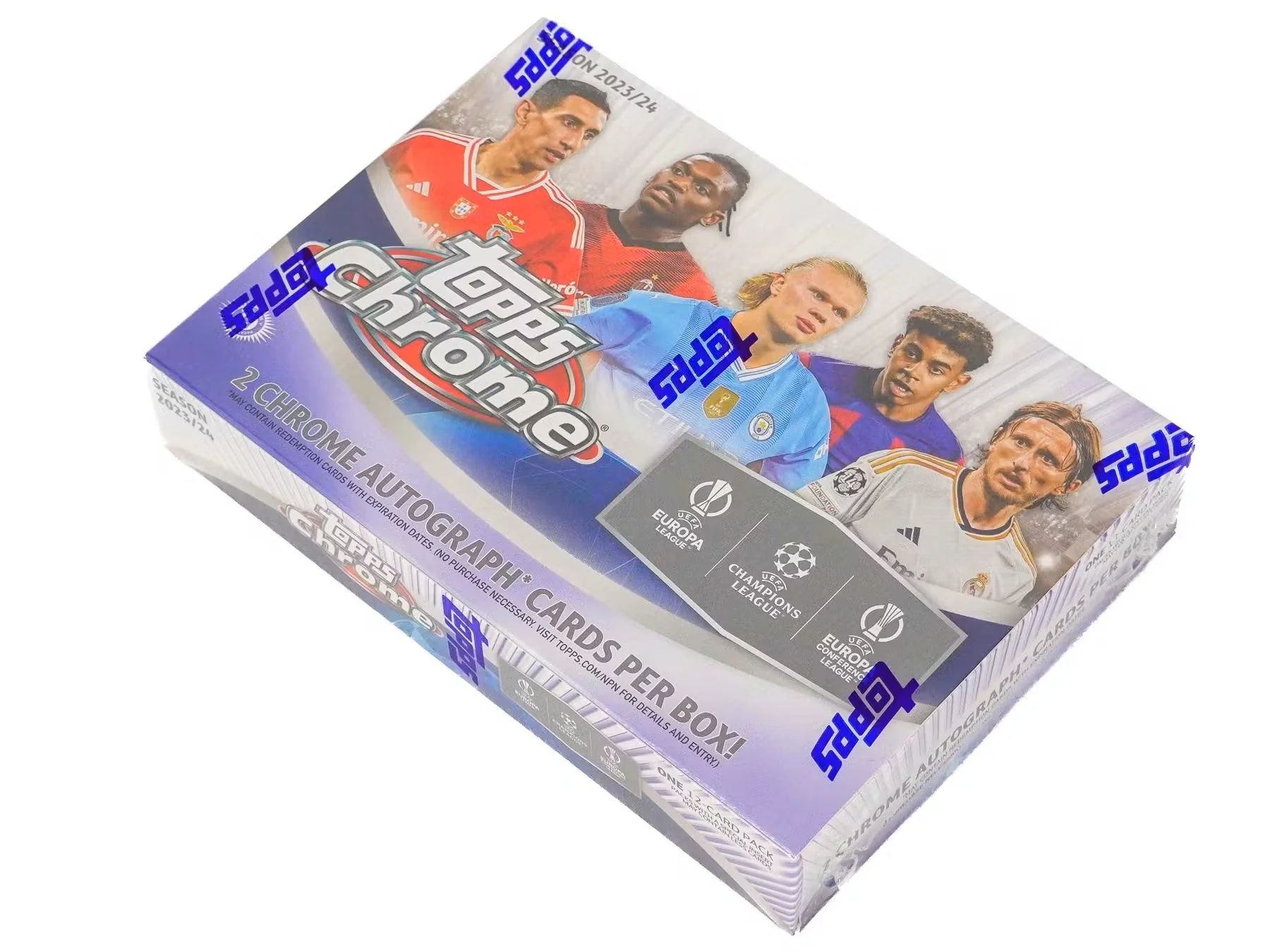 2023-24 Topps Chrome UEFA Club Competitions Soccer Breakers Delight Box - Image 2