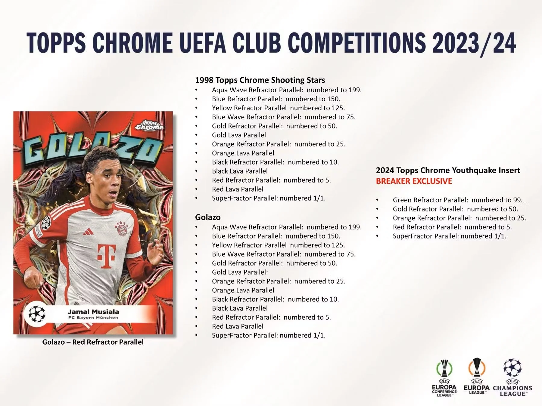 2023-24 Topps Chrome UEFA Club Competitions Soccer Breakers Delight Box - Image 6