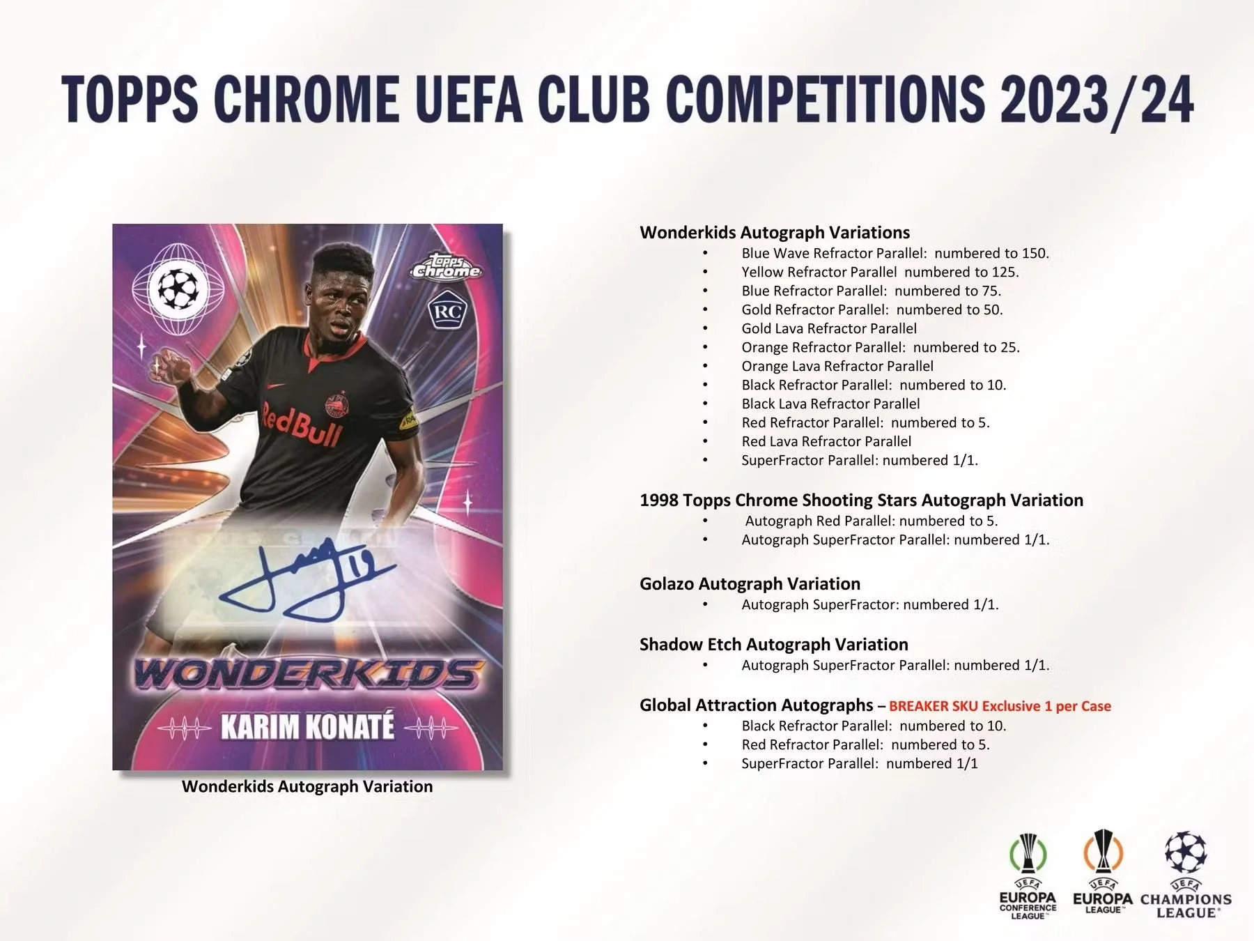 2023-24 Topps Chrome UEFA Club Competitions Soccer Breakers Delight Box - Image 9
