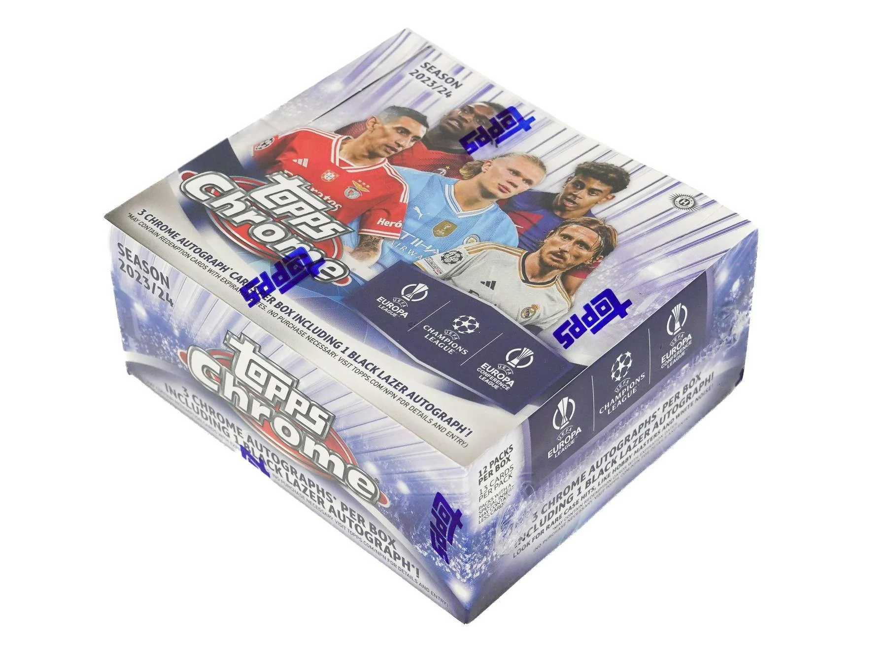 2023-24 Topps Chrome UEFA Club Competitions Soccer Hobby Jumbo Box - Image 2