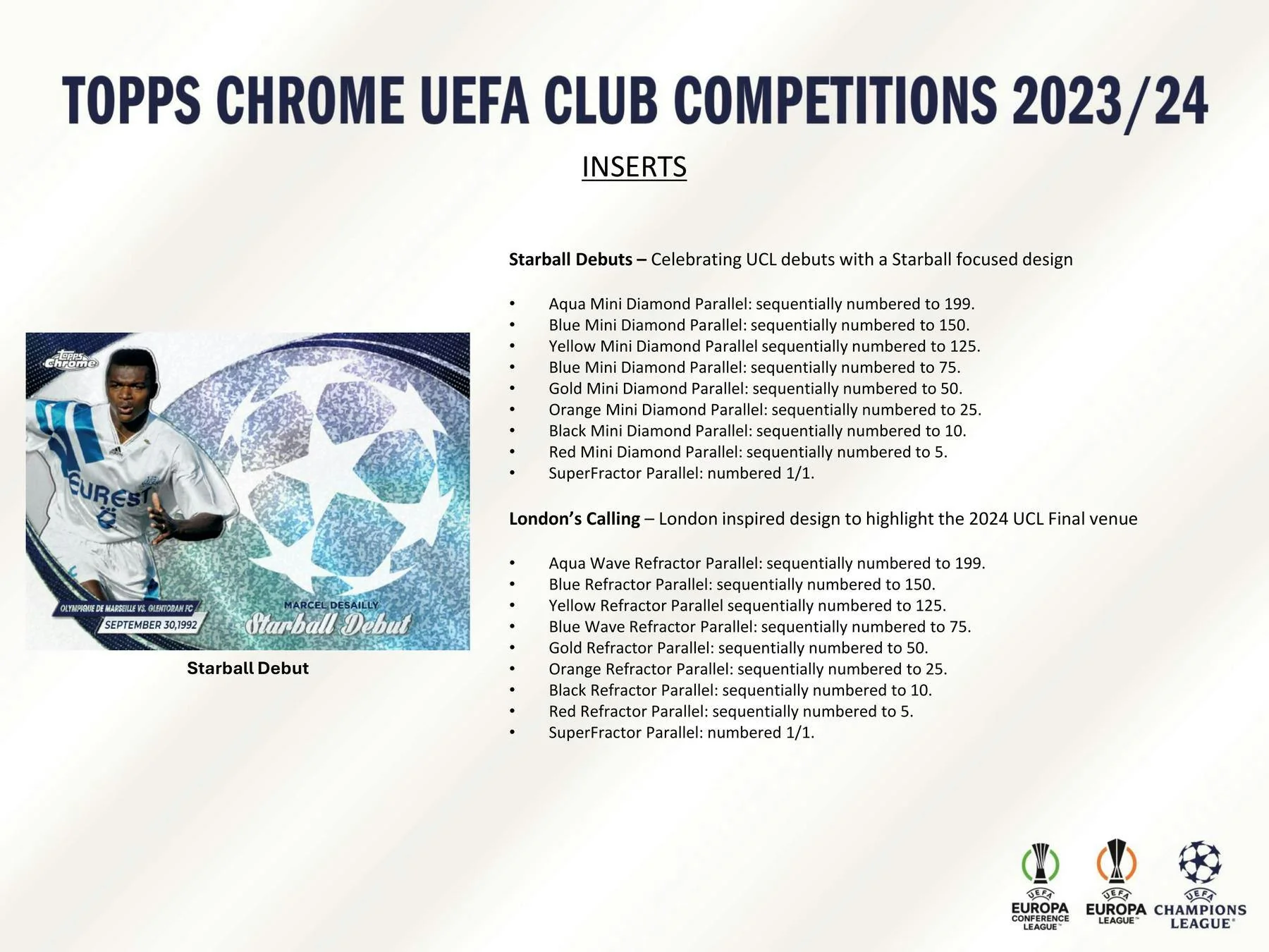 2023-24 Topps Chrome UEFA Club Competitions Soccer Hobby Jumbo Box - Image 5