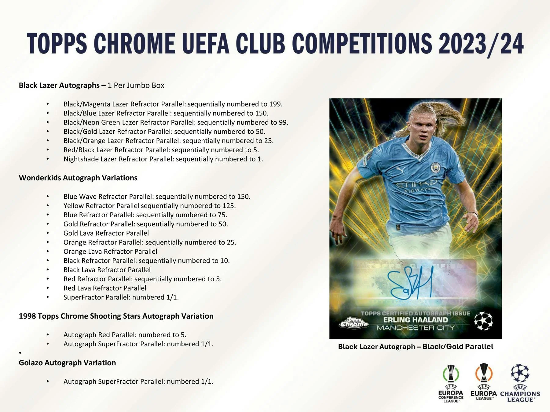 2023-24 Topps Chrome UEFA Club Competitions Soccer Hobby Jumbo Box - Image 9