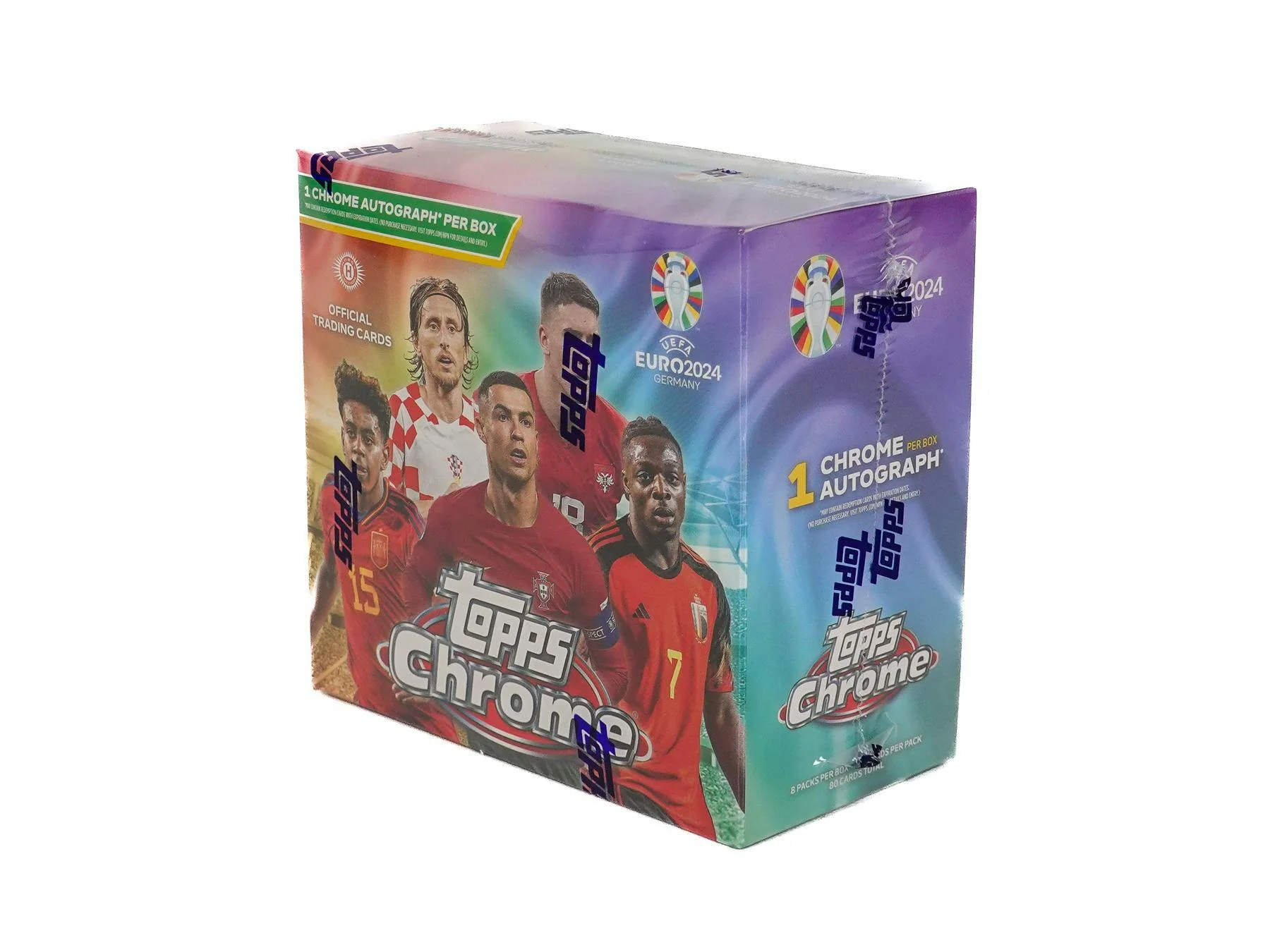 2023-24 Topps Chrome UEFA Euro Soccer Hobby Box - Image 2
