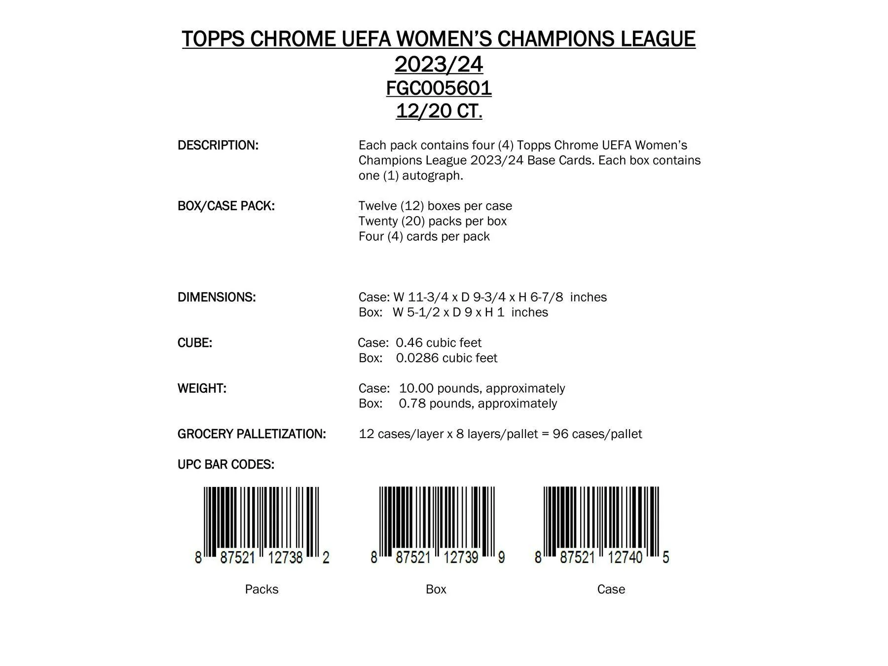 2023-24 Topps Chrome UEFA Women's Champions League Soccer Hobby Box - Image 3