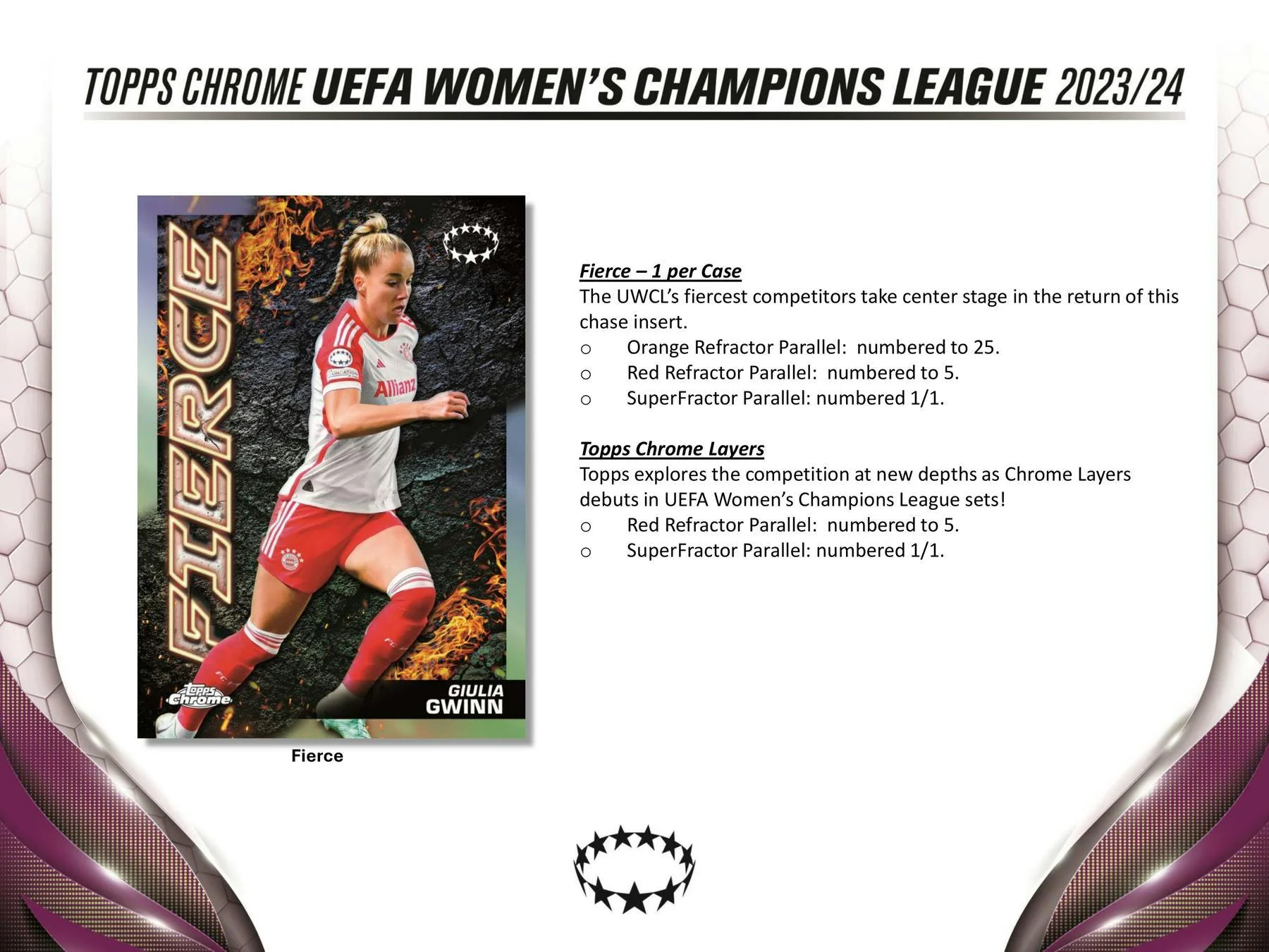 2023-24 Topps Chrome UEFA Women's Champions League Soccer Hobby Box - Image 7