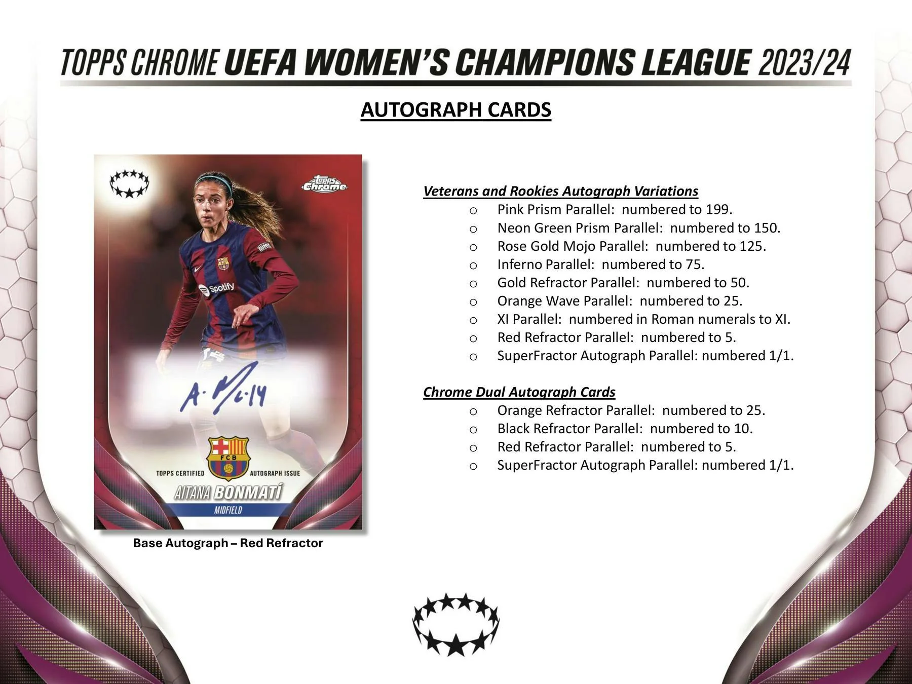 2023-24 Topps Chrome UEFA Women's Champions League Soccer Hobby Box - Image 8