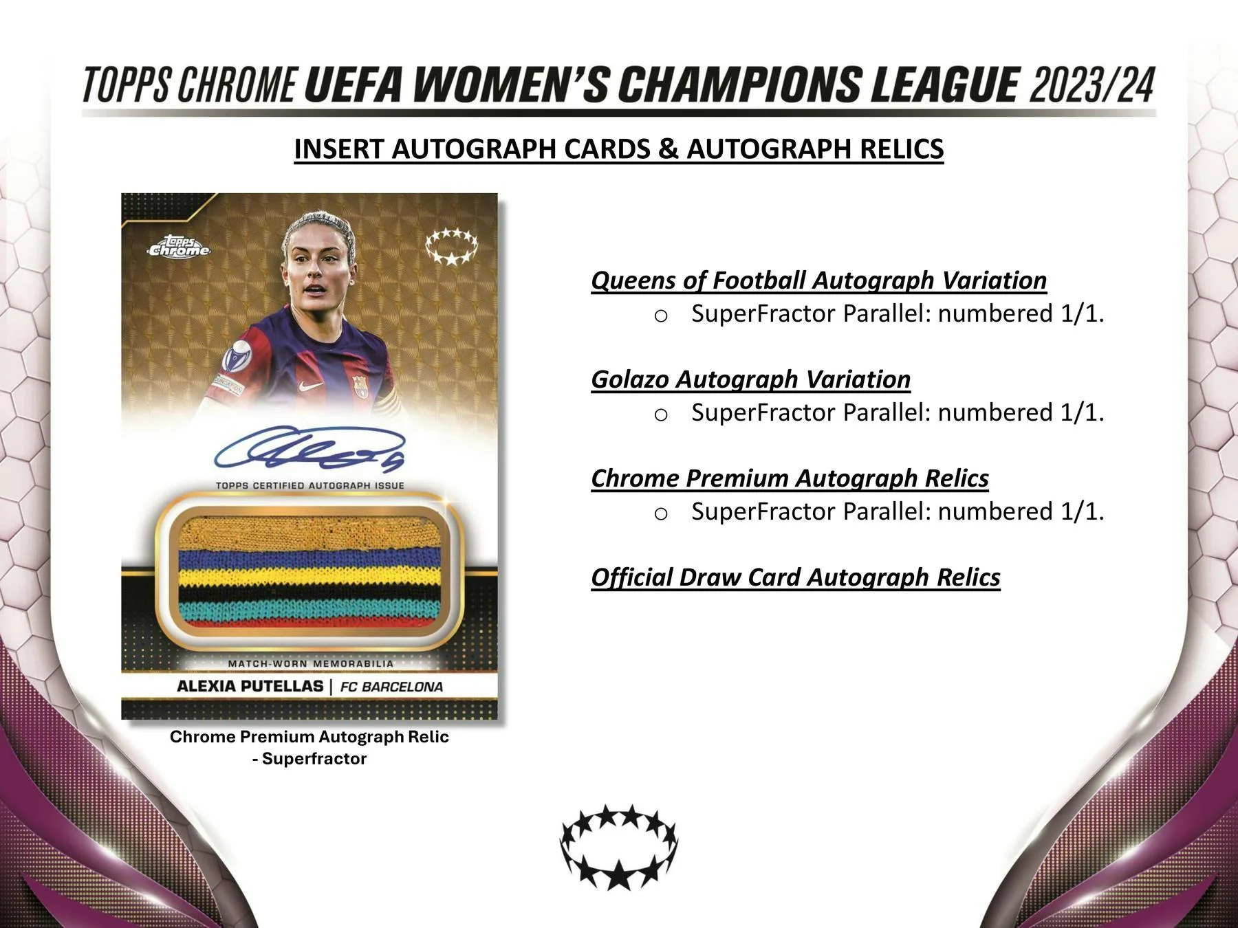2023-24 Topps Chrome UEFA Women's Champions League Soccer Hobby Box - Image 9