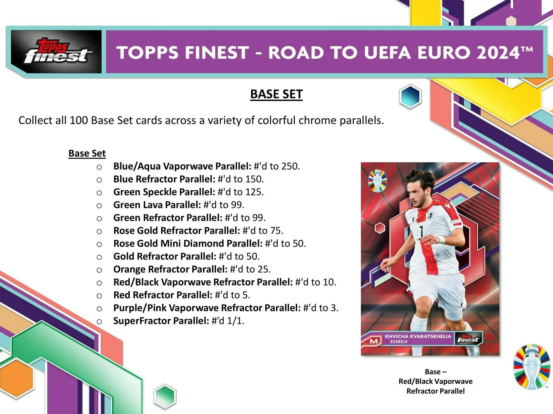 2023-24 Topps Finest Road to UEFA Euro Soccer Hobby Box - Image 4