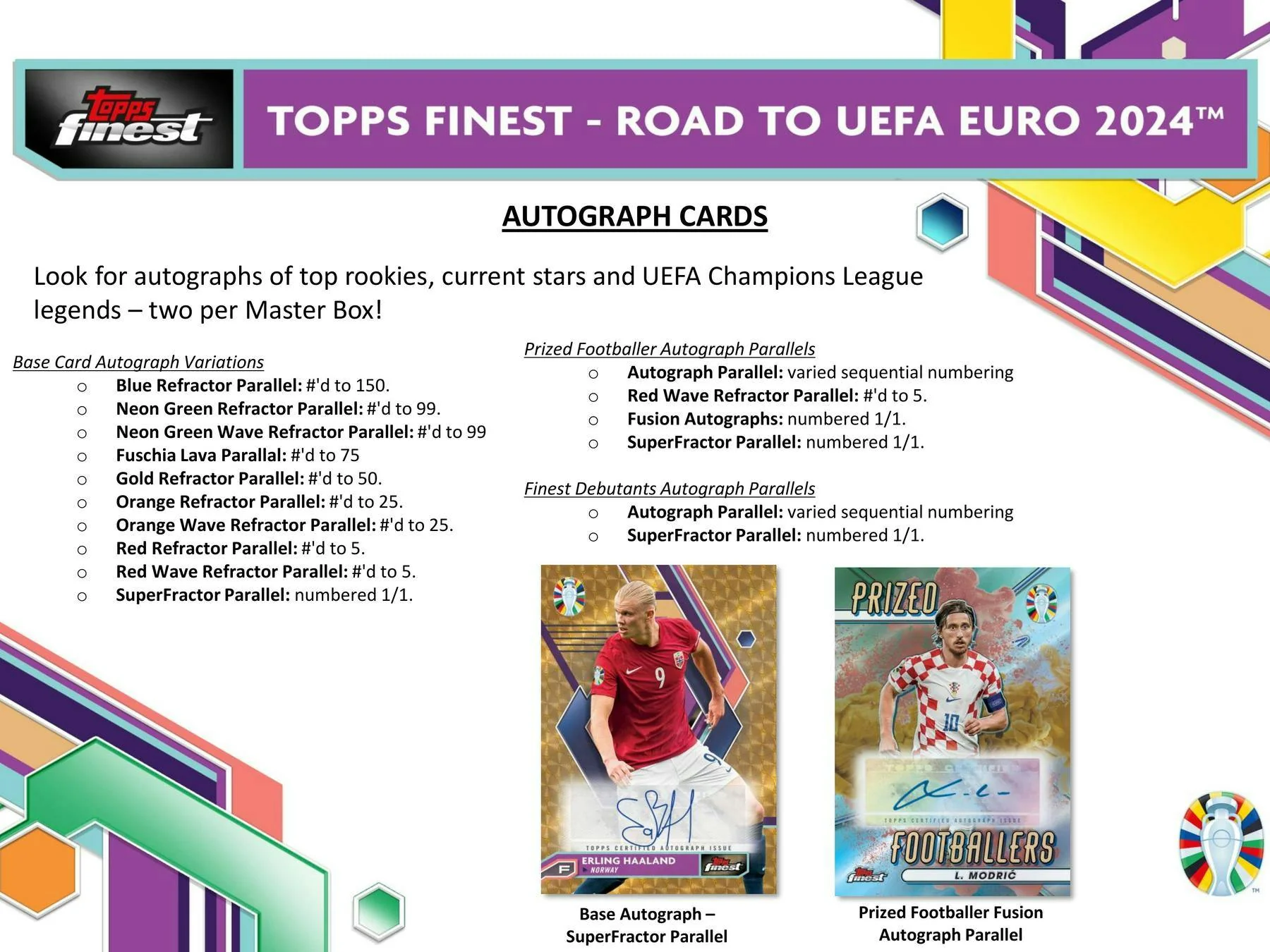 2023-24 Topps Finest Road to UEFA Euro Soccer Hobby Box - Image 6
