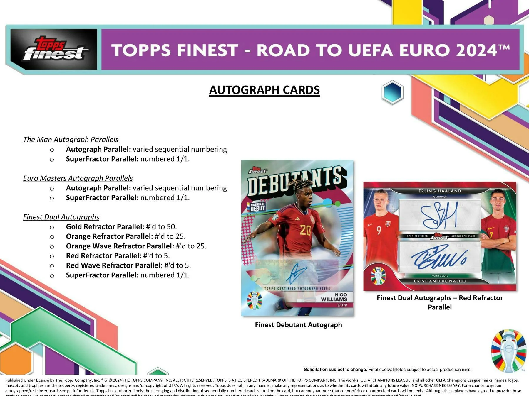 2023-24 Topps Finest Road to UEFA Euro Soccer Hobby Box - Image 7
