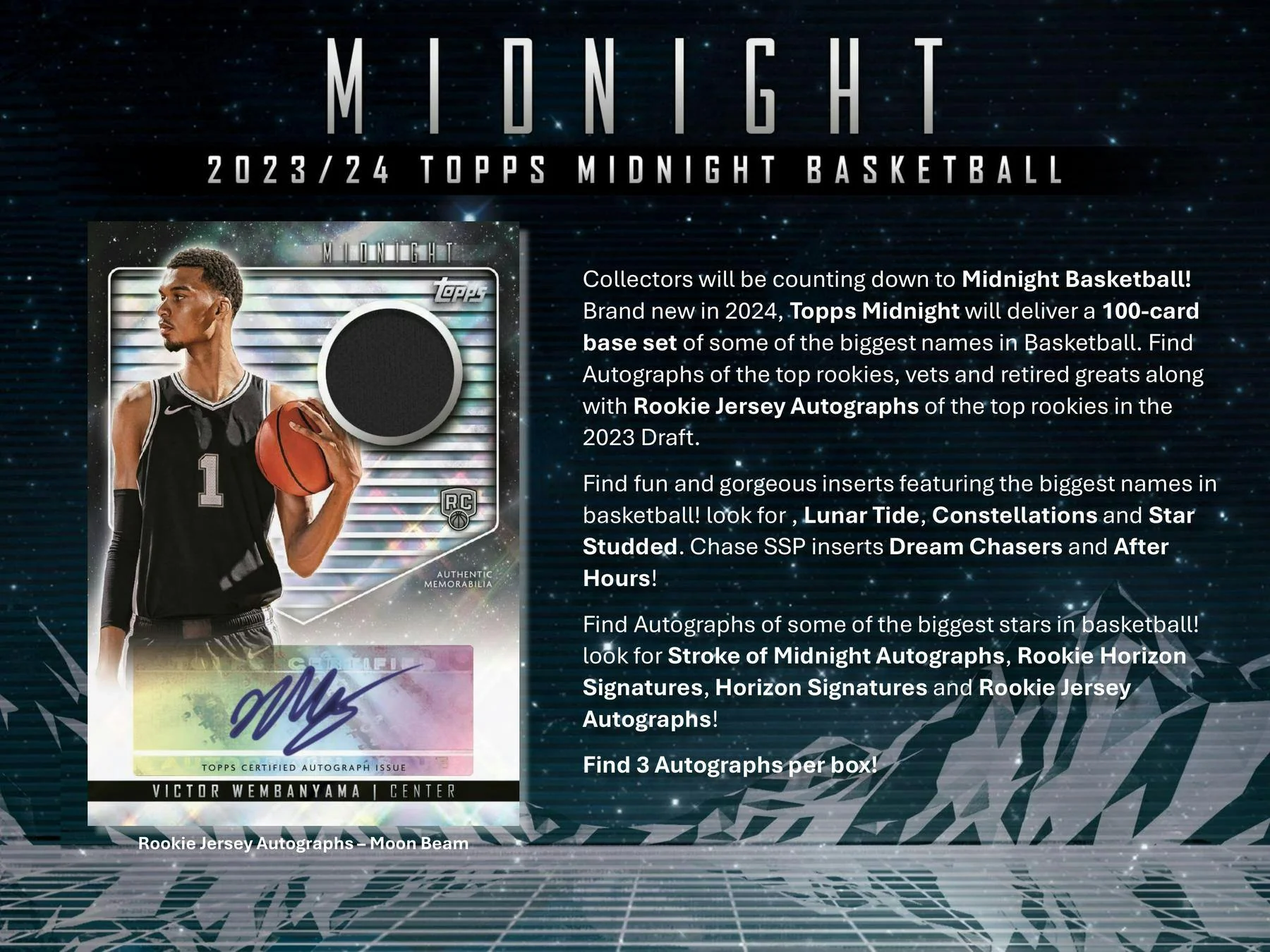 2023-24 Topps Midnight Basketball Hobby Box - Image 3