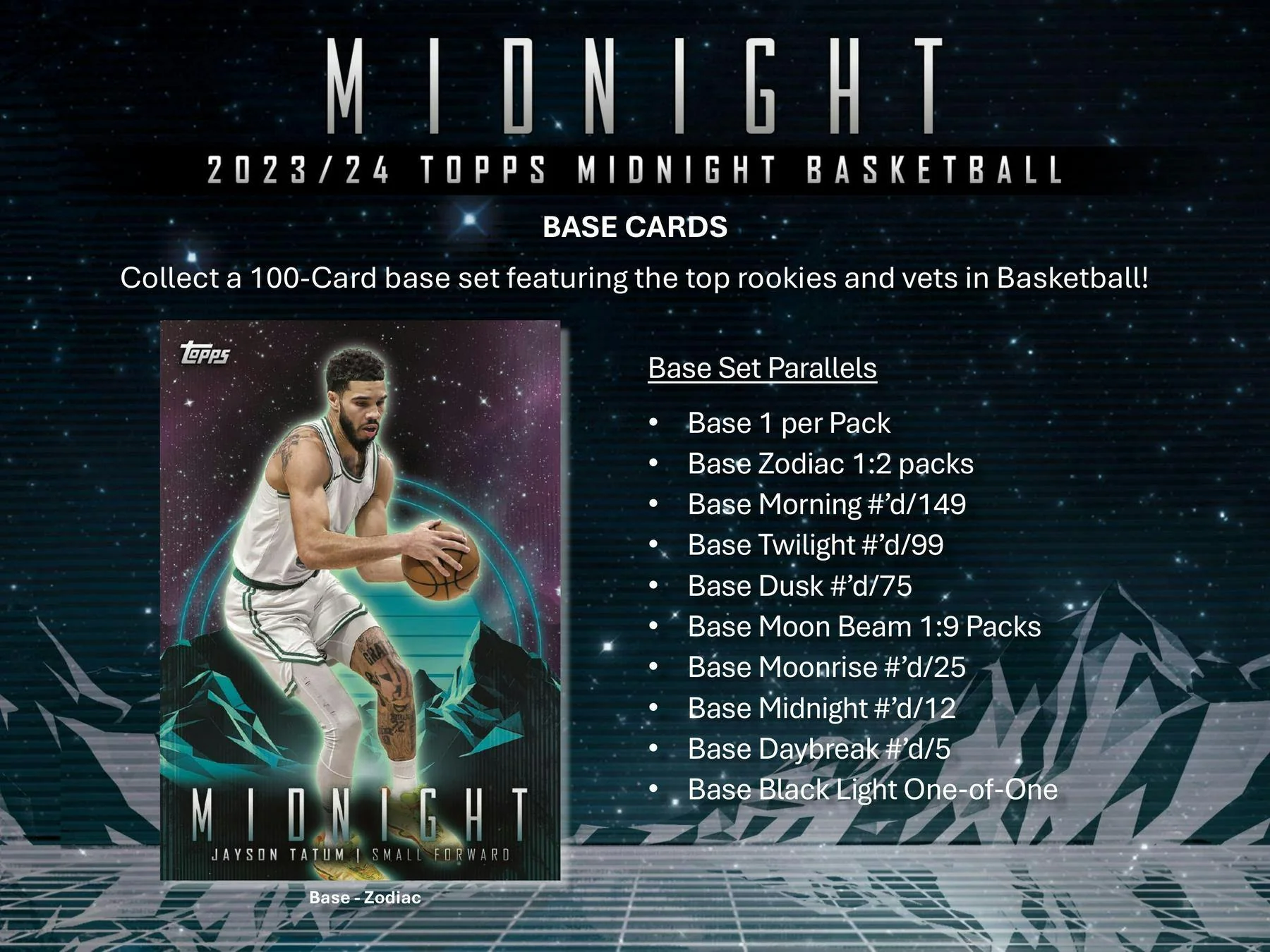 2023-24 Topps Midnight Basketball Hobby Box - Image 4