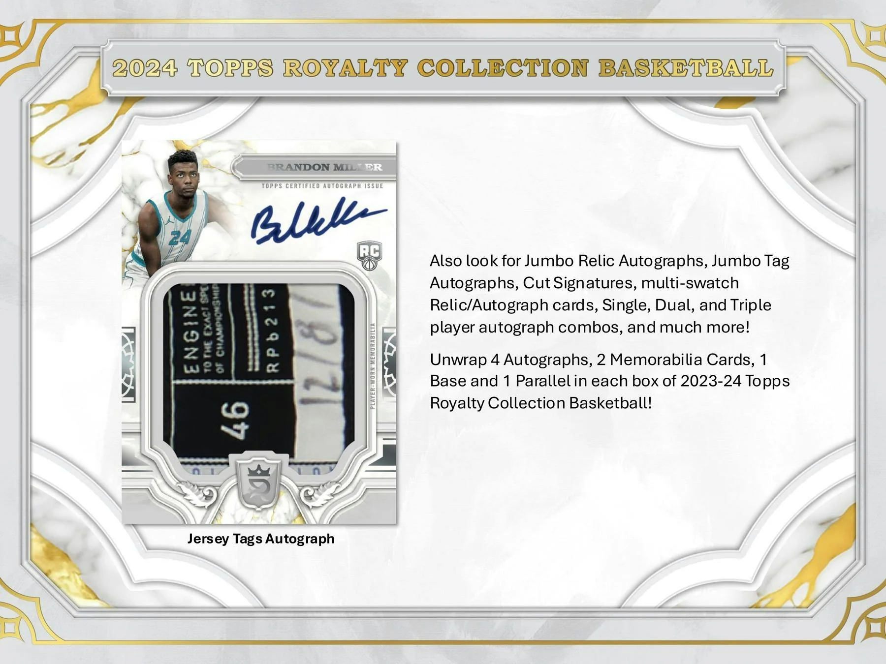 2023-24 Topps Royalty Basketball Hobby Box | Columbia Sports Cards - Image 4