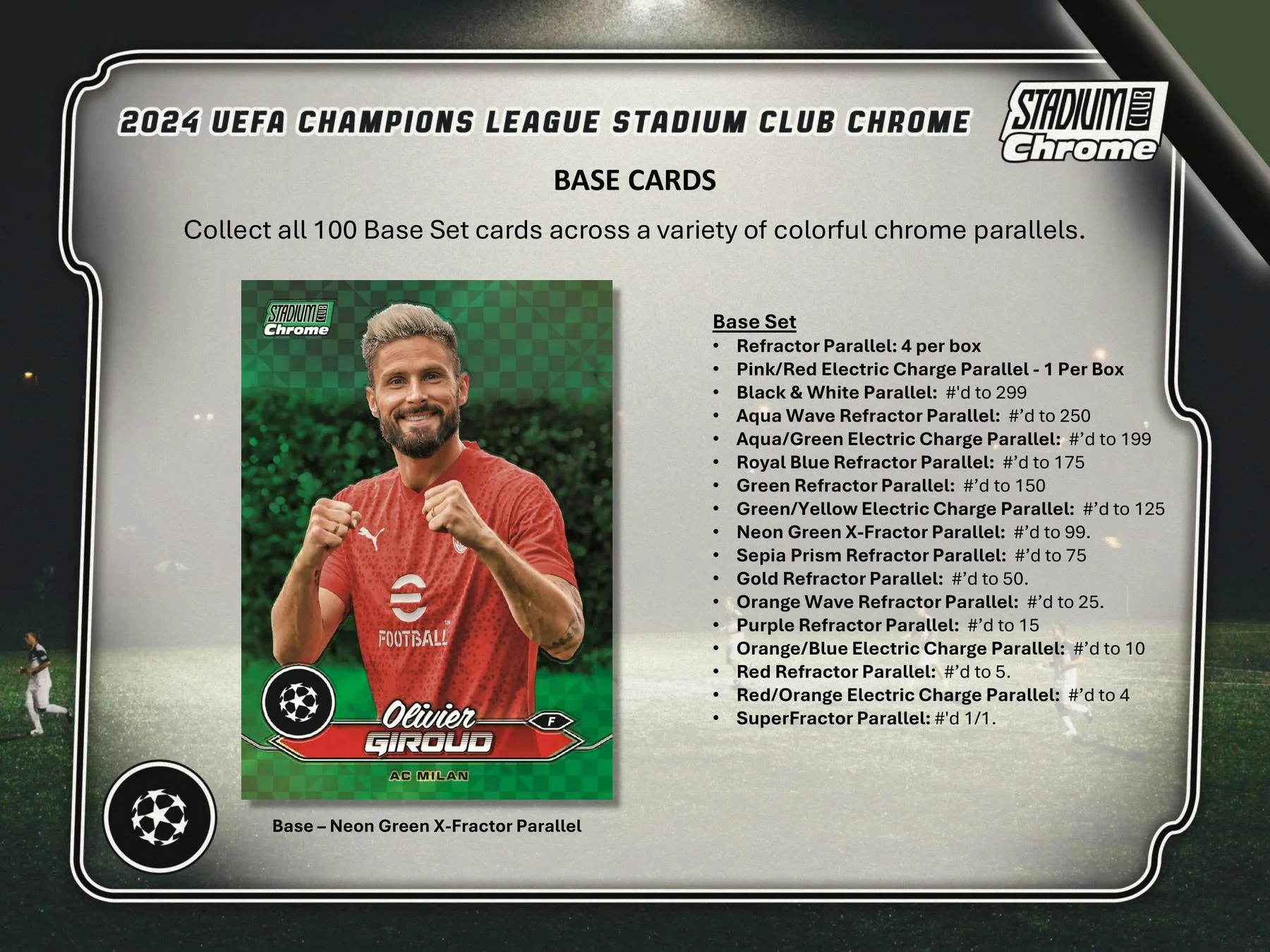 2023-24 Topps Stadium Club Chrome UEFA Club Competitions Soccer Hobby Box - Image 4