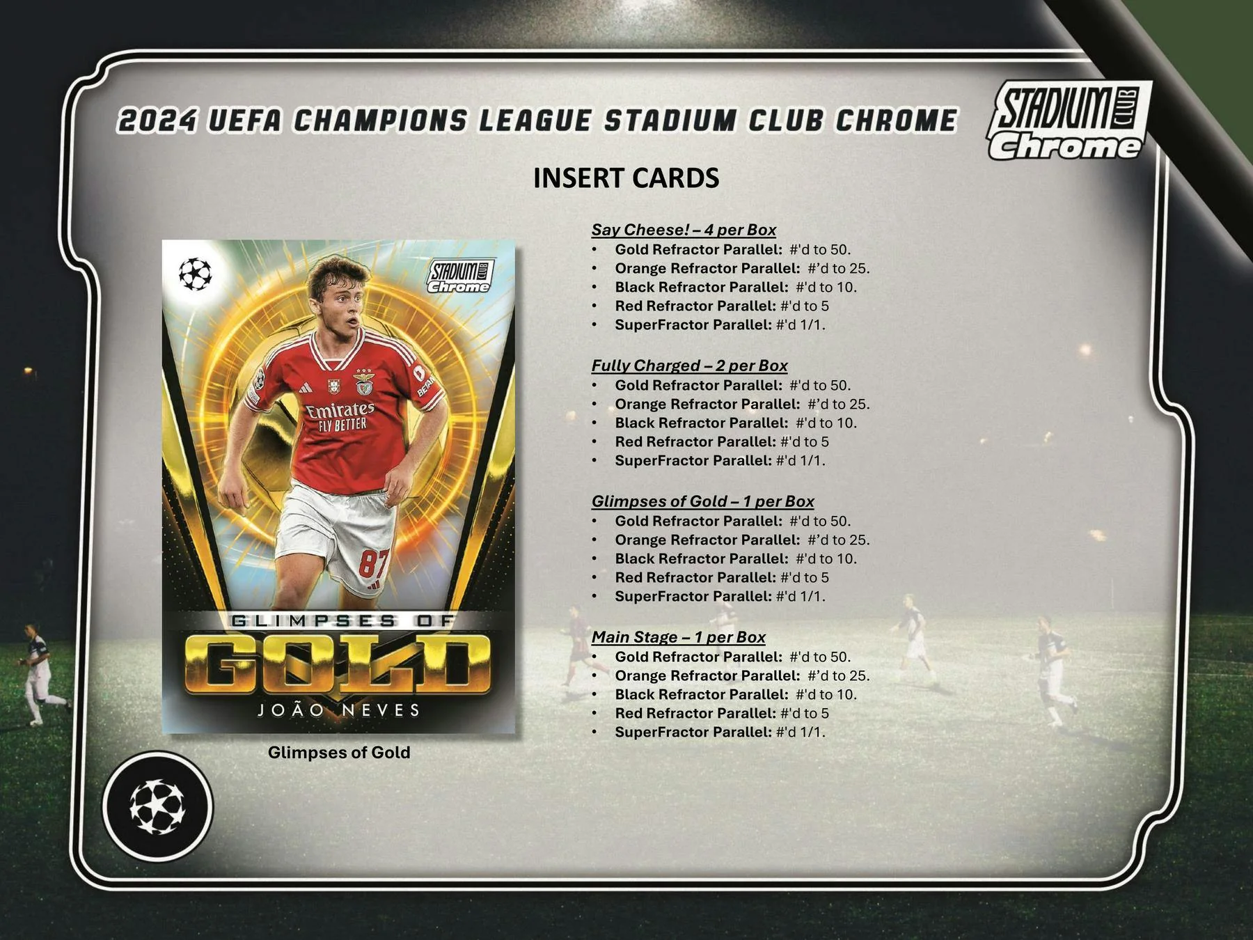 2023-24 Topps Stadium Club Chrome UEFA Club Competitions Soccer Hobby Box - Image 5