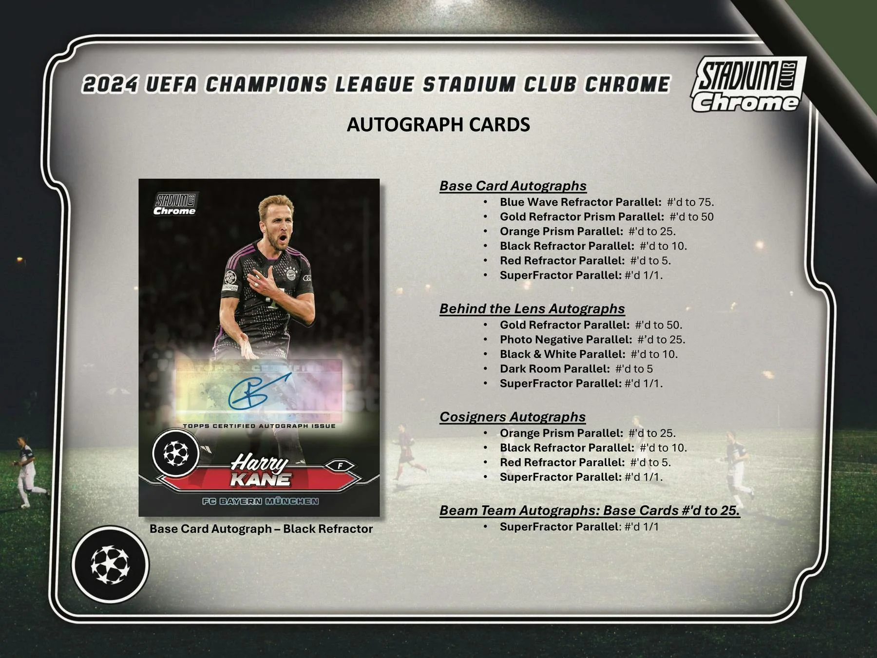 2023-24 Topps Stadium Club Chrome UEFA Club Competitions Soccer Hobby Box - Image 7