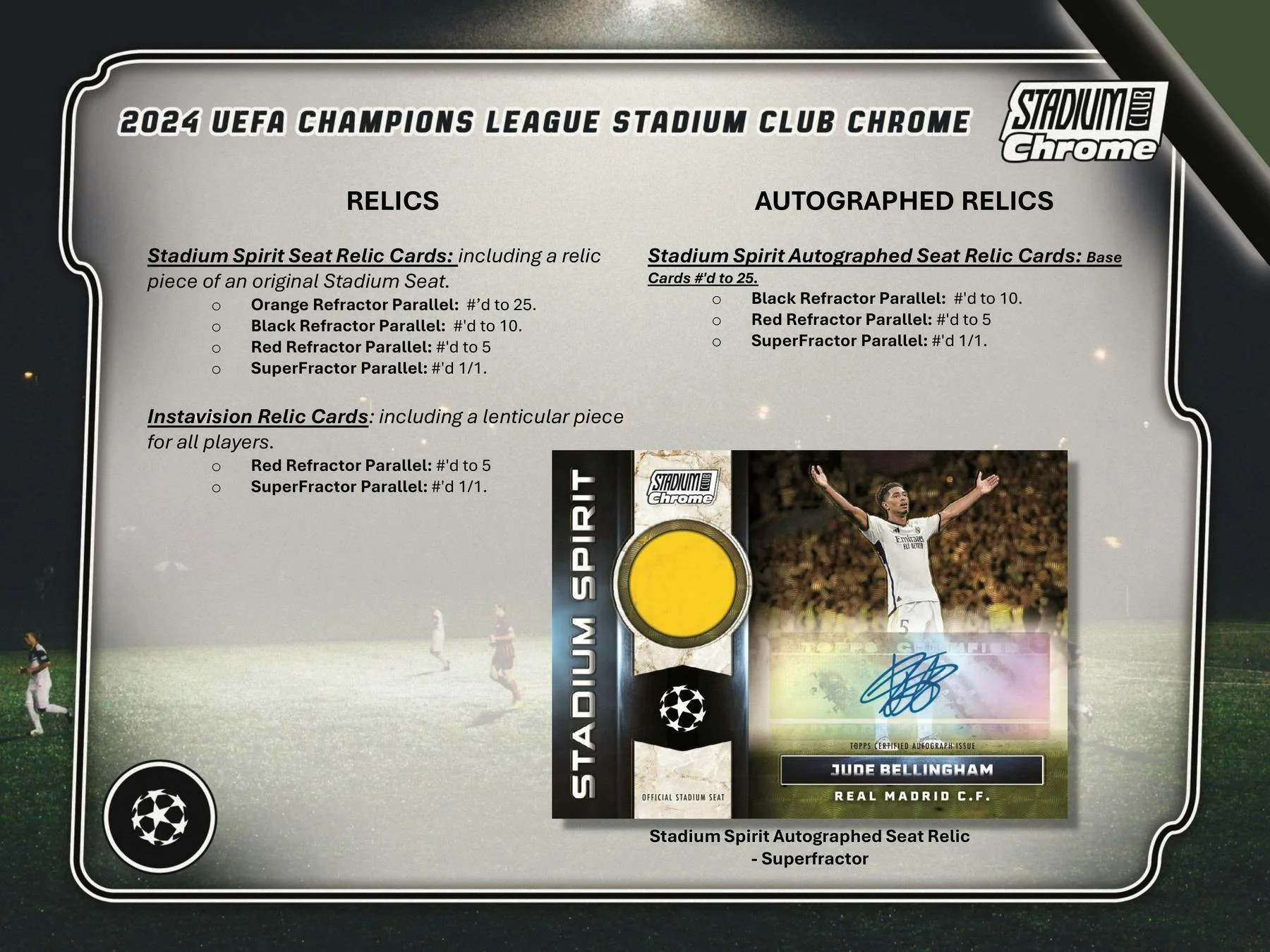2023-24 Topps Stadium Club Chrome UEFA Club Competitions Soccer Hobby Box - Image 8