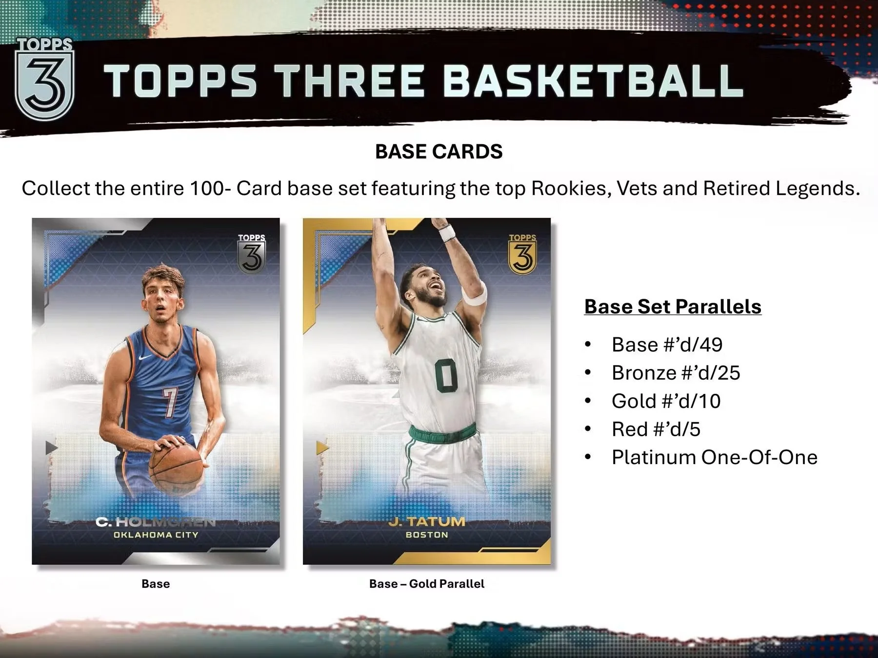 2023-24 Topps Three Basketball Hobby Box - Image 4