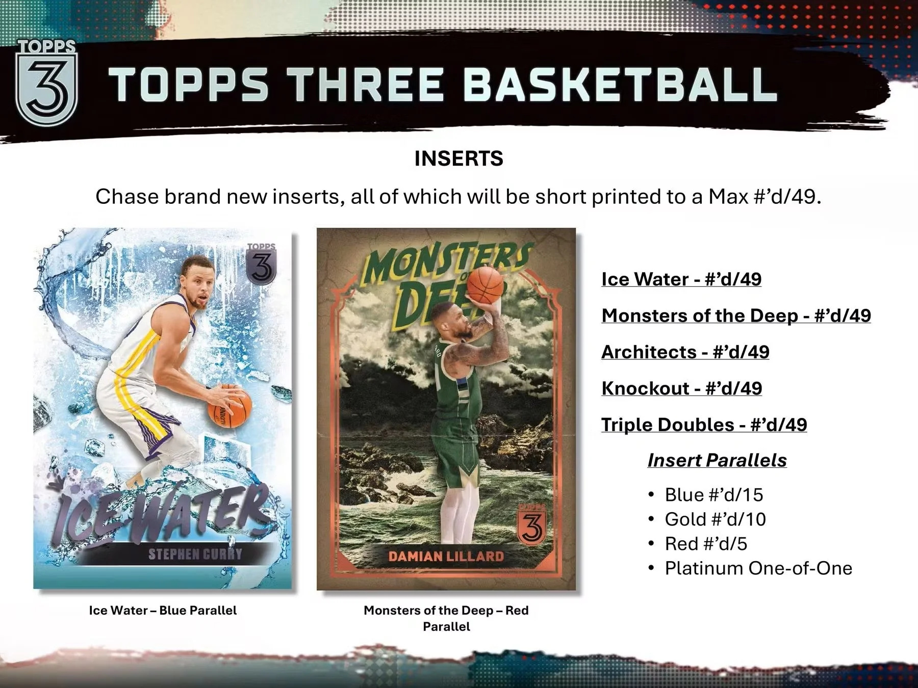 2023-24 Topps Three Basketball Hobby Box - Image 5