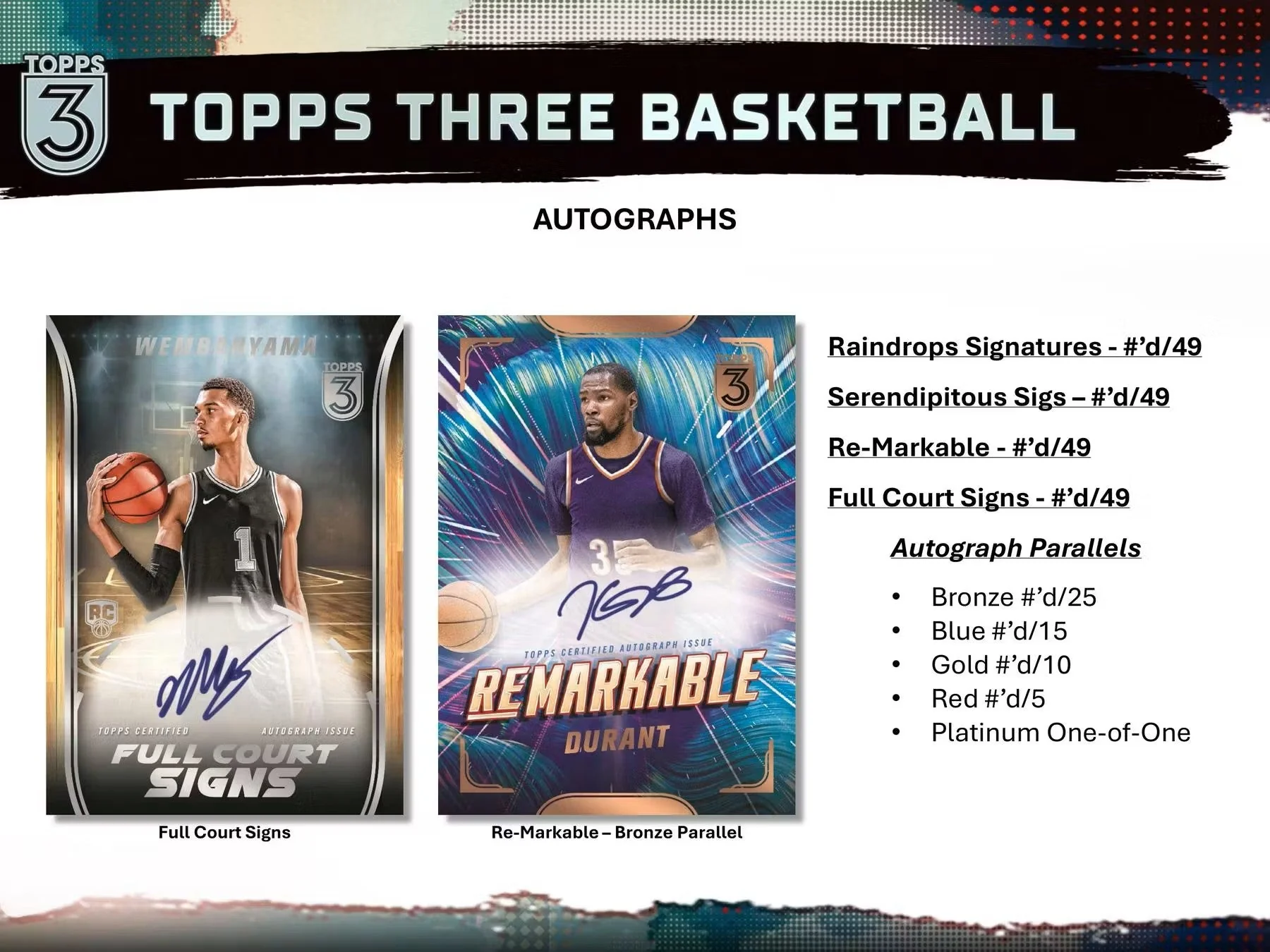 2023-24 Topps Three Basketball Hobby Box - Image 7