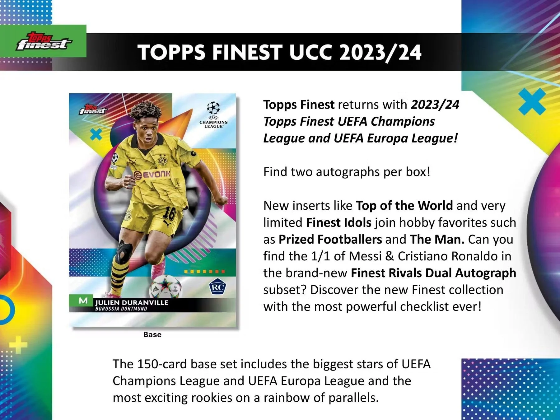 2023-24 Topps UEFA Club Competitions Finest Soccer Hobby Box - Image 2
