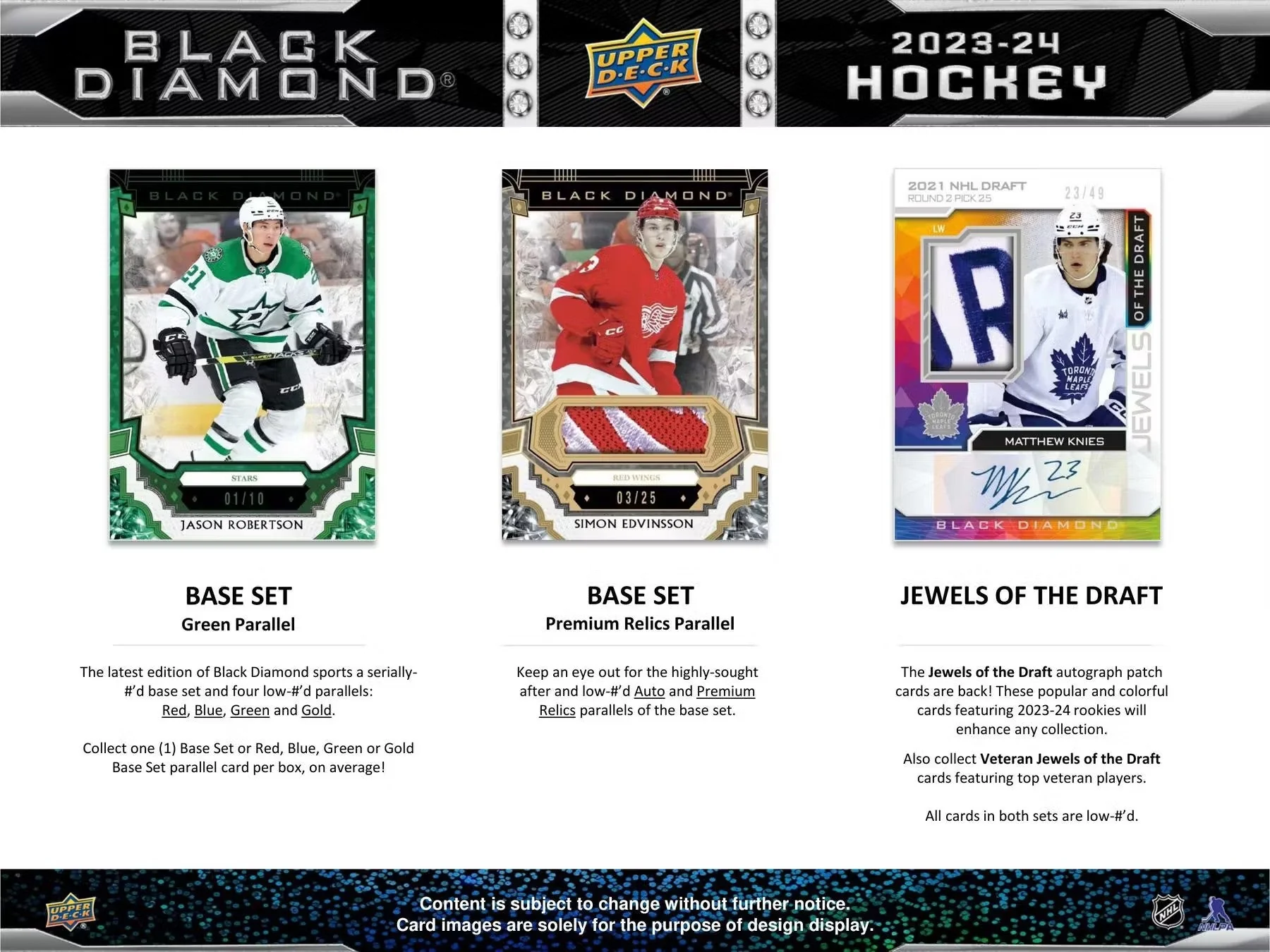 2023-24 Upper Deck Black Diamond Hockey CDD Exclusive Hobby Box - Image 4
