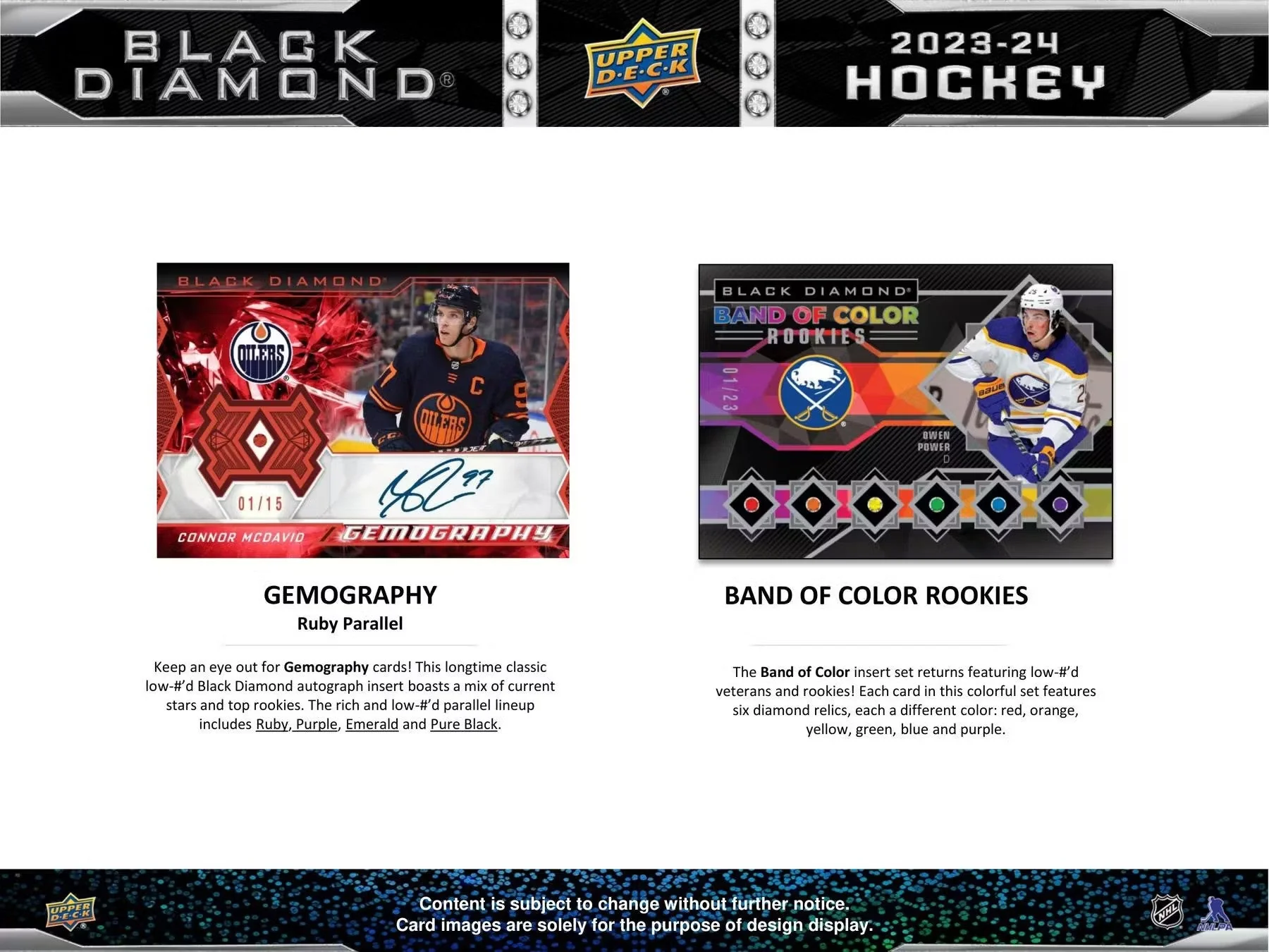 2023-24 Upper Deck Black Diamond Hockey CDD Exclusive Hobby Box - Image 6