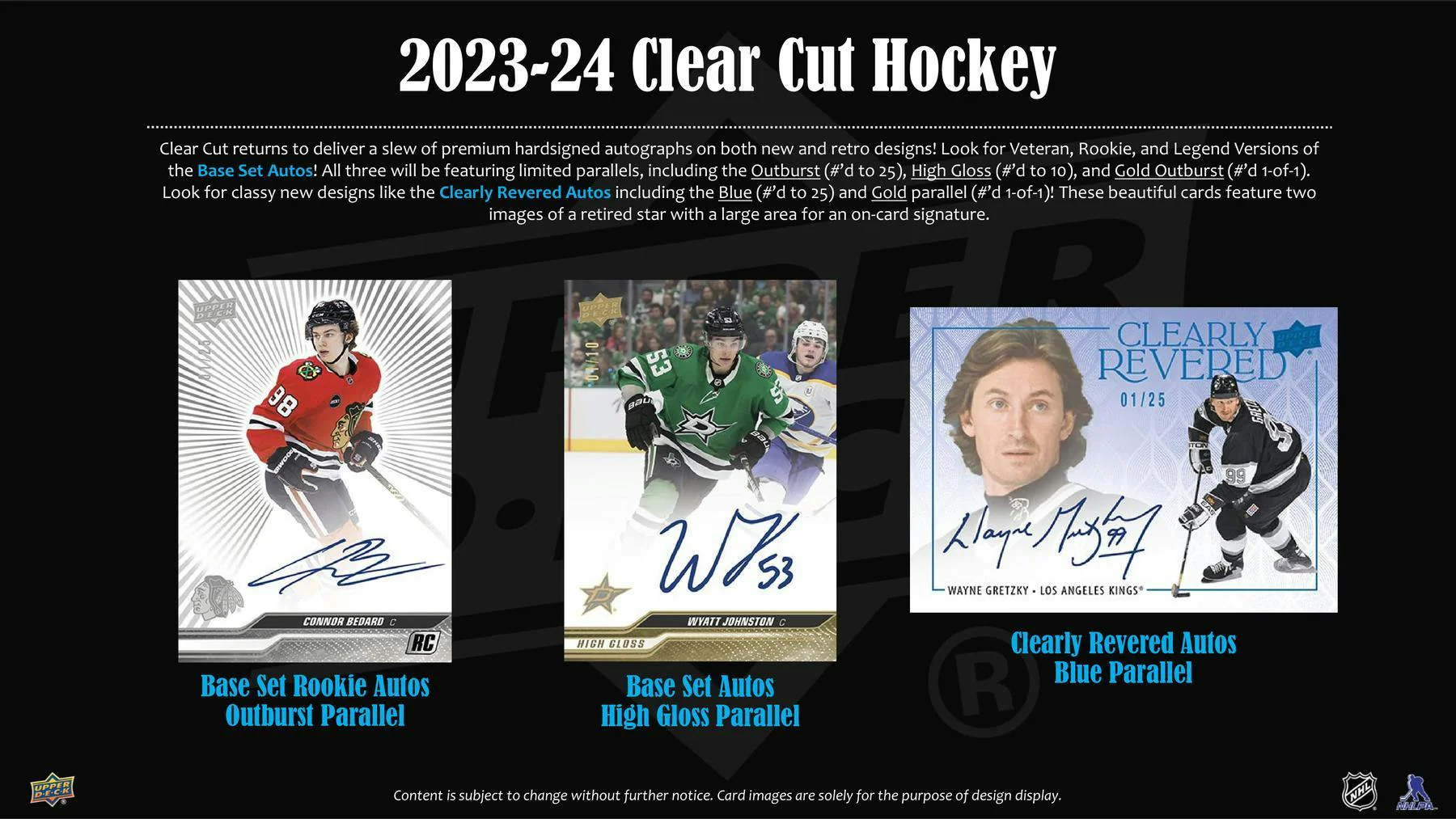 2023-24 Upper Deck Clear Cut Hockey Hobby Box - Image 4